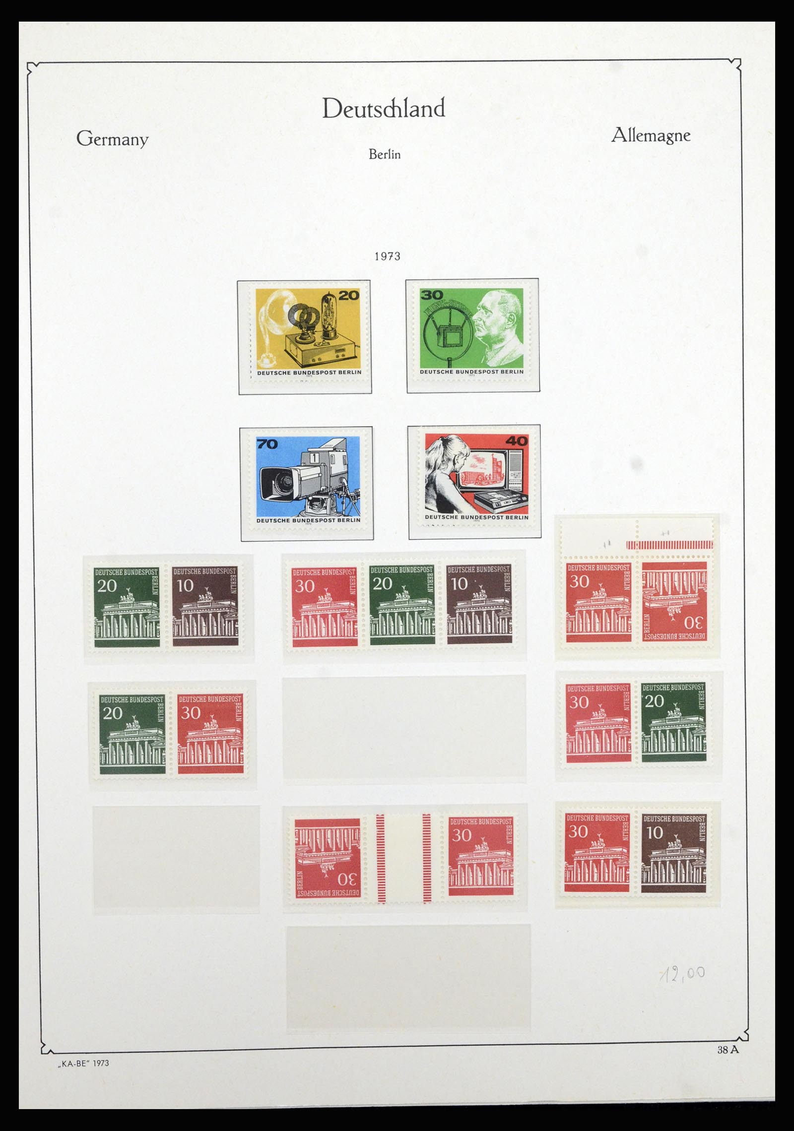 36878 039 - Stamp collection 36878 Berlin 1948-1990.