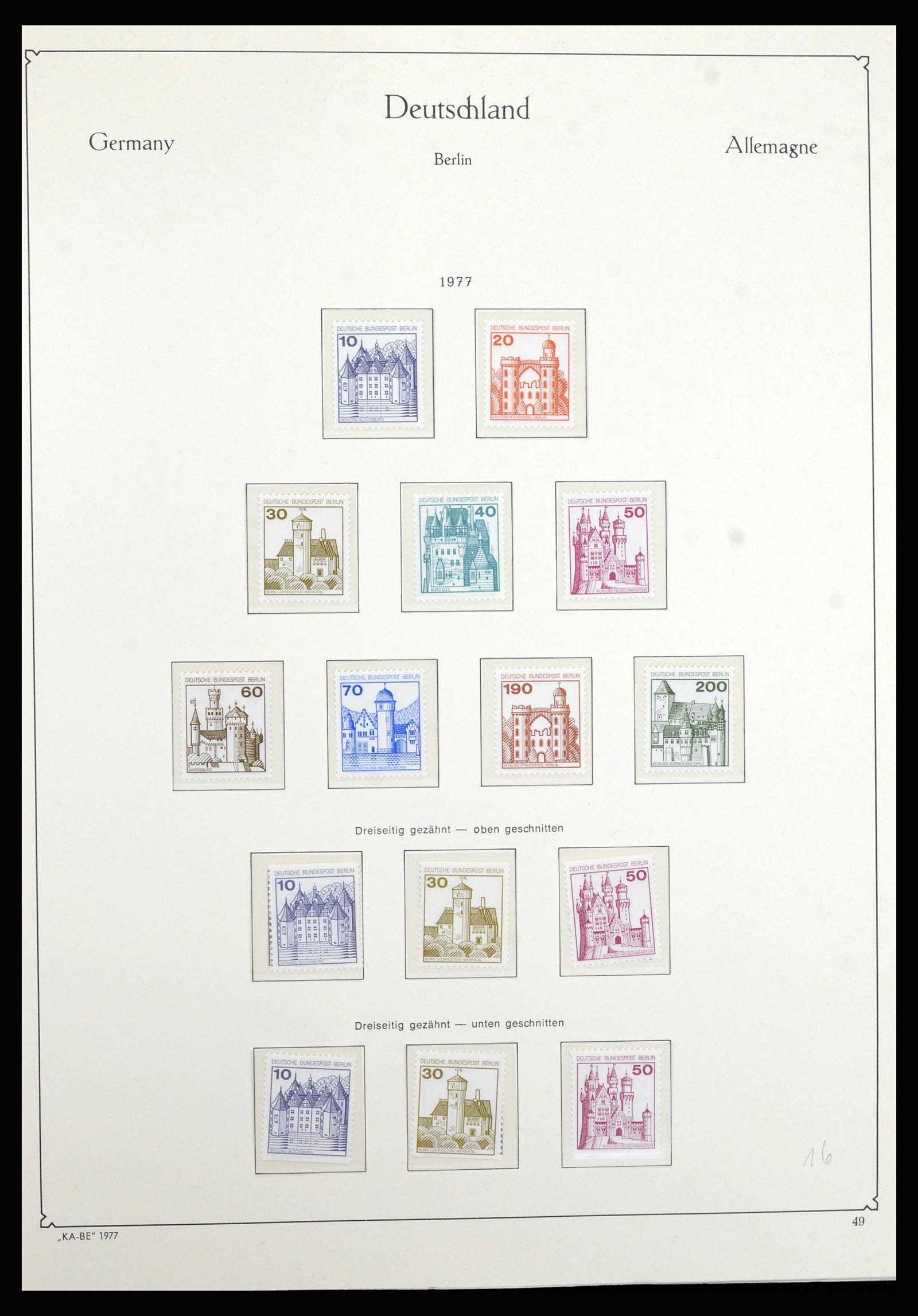 36878 050 - Stamp collection 36878 Berlin 1948-1990.