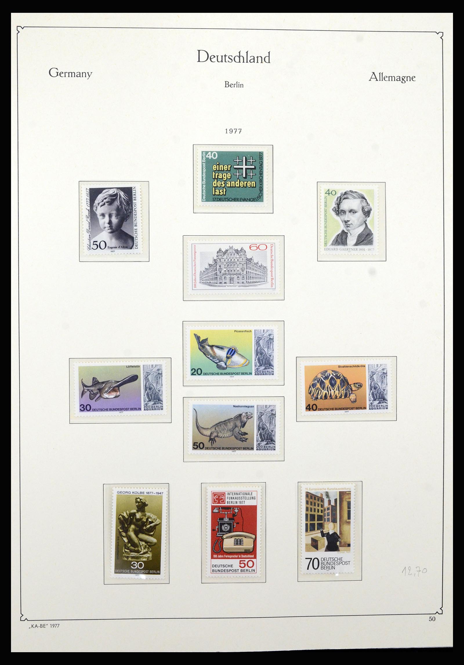 36878 051 - Stamp collection 36878 Berlin 1948-1990.
