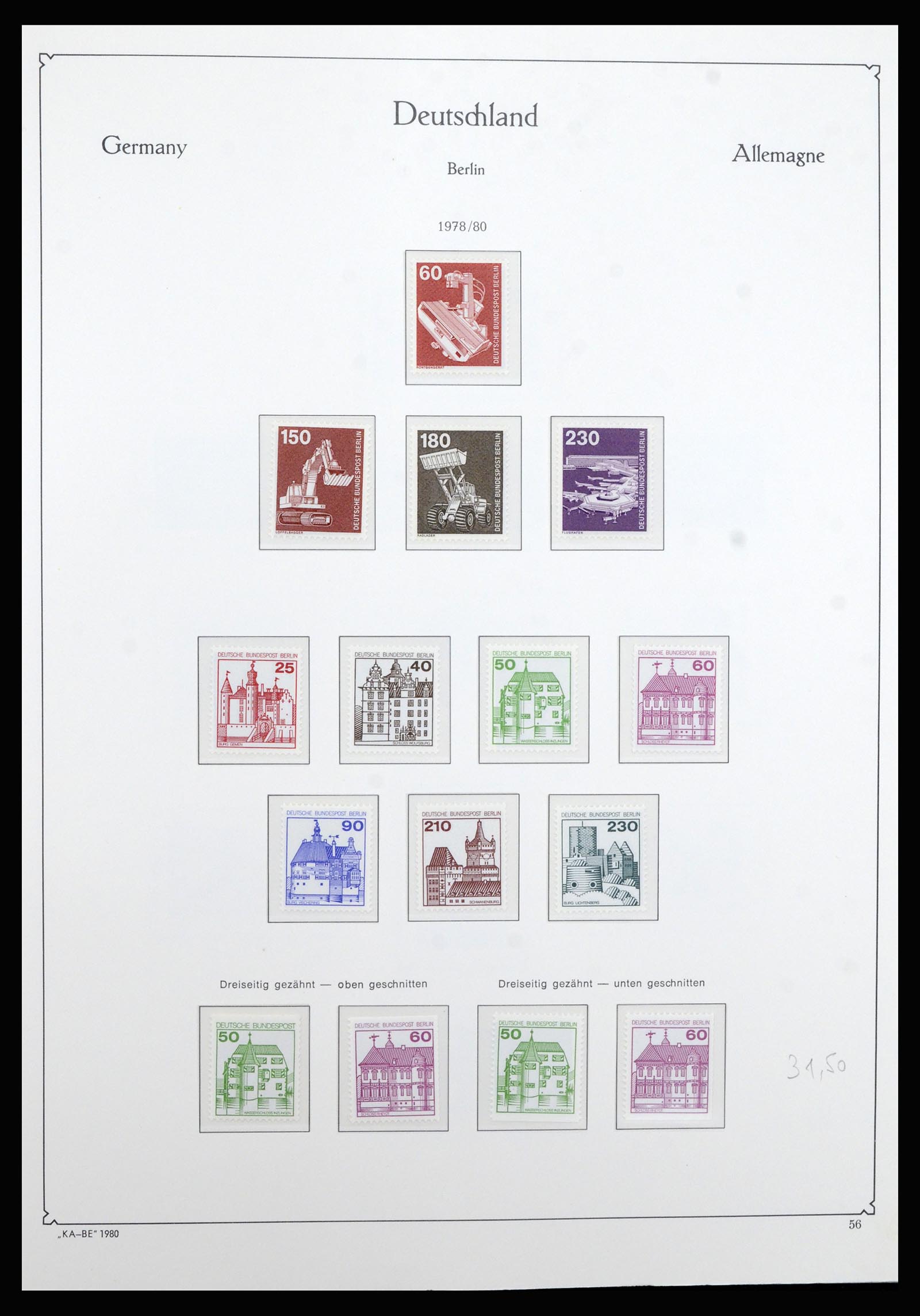 36878 057 - Stamp collection 36878 Berlin 1948-1990.