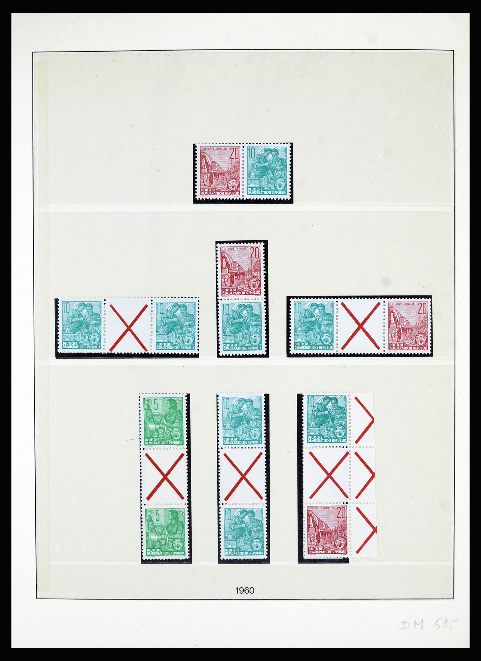 36879 004 - Stamp collection 36879 GDR combinations 1955-1981.