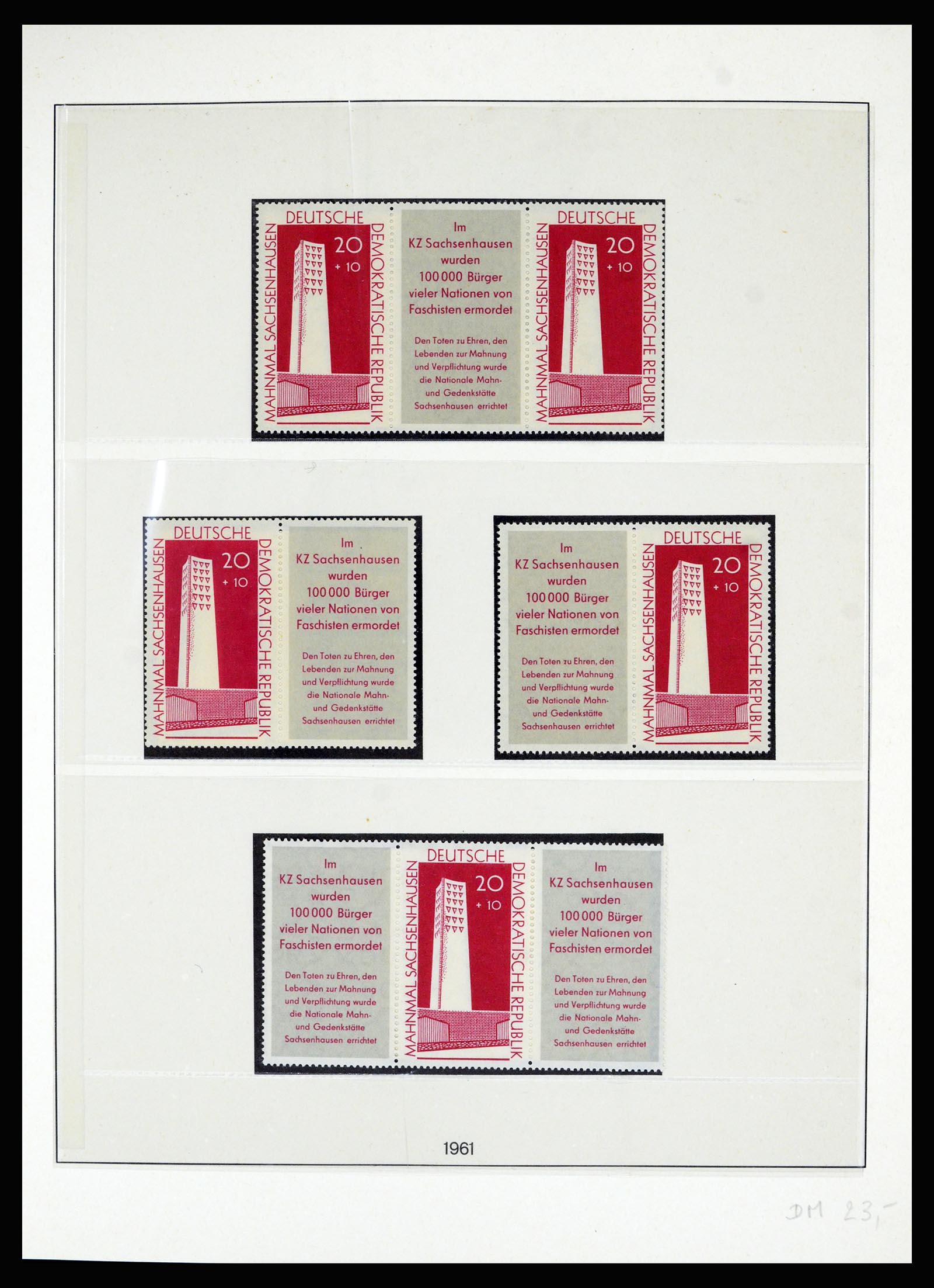 36879 006 - Postzegelverzameling 36879 DDR combinaties 1955-1981.