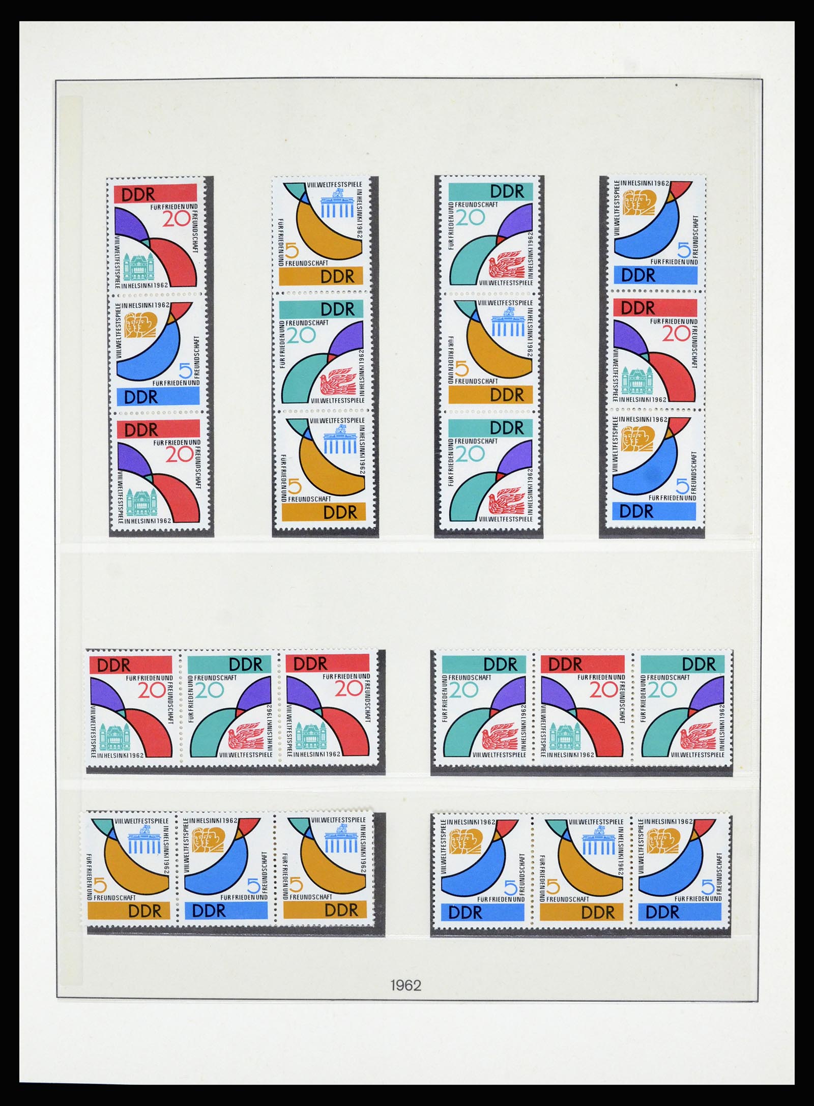 36879 009 - Postzegelverzameling 36879 DDR combinaties 1955-1981.