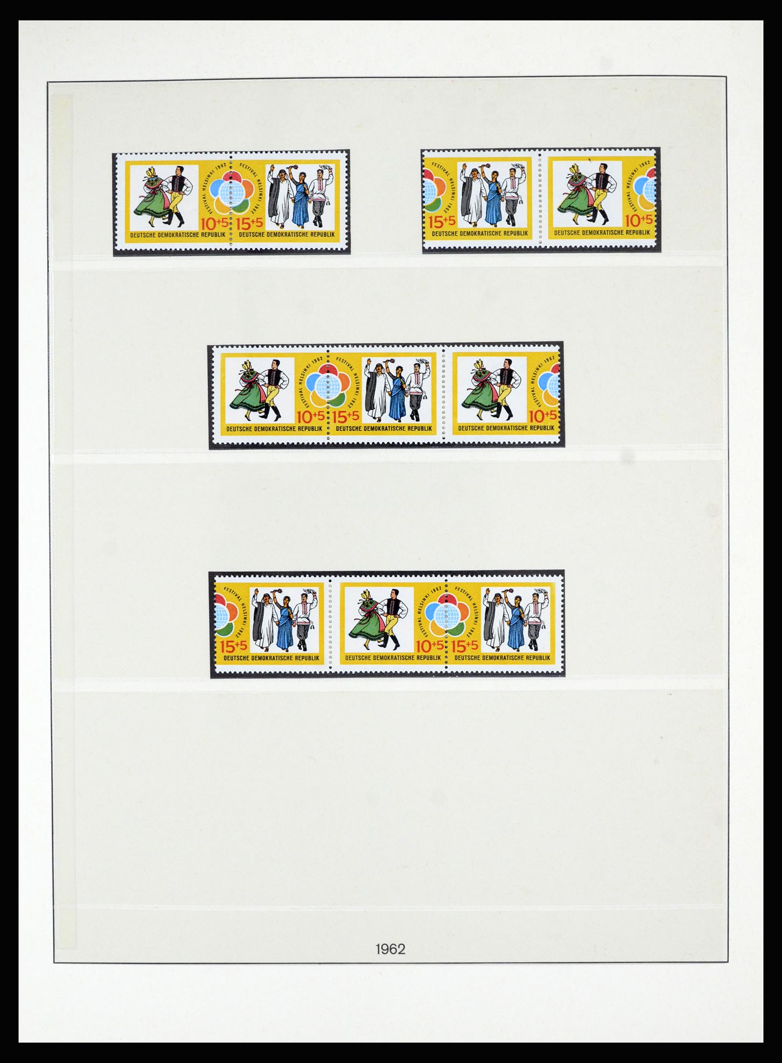 36879 010 - Postzegelverzameling 36879 DDR combinaties 1955-1981.