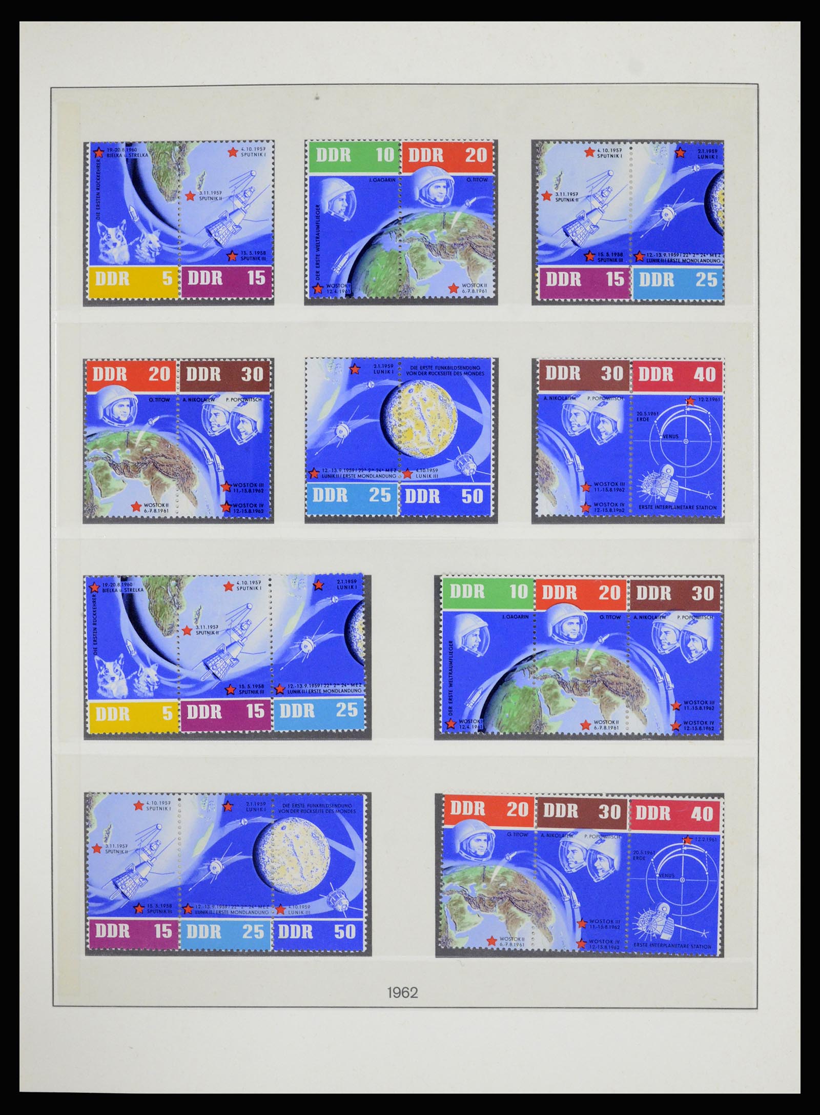 36879 016 - Stamp collection 36879 GDR combinations 1955-1981.