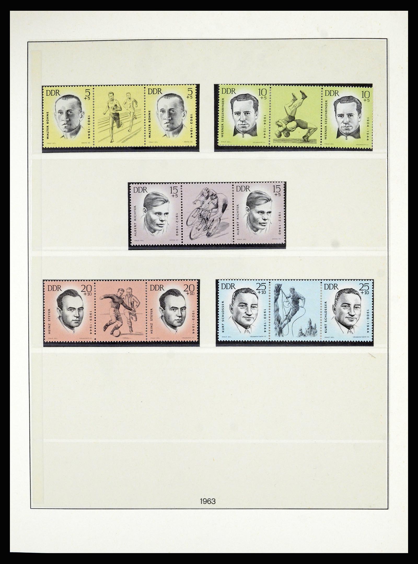 36879 018 - Postzegelverzameling 36879 DDR combinaties 1955-1981.
