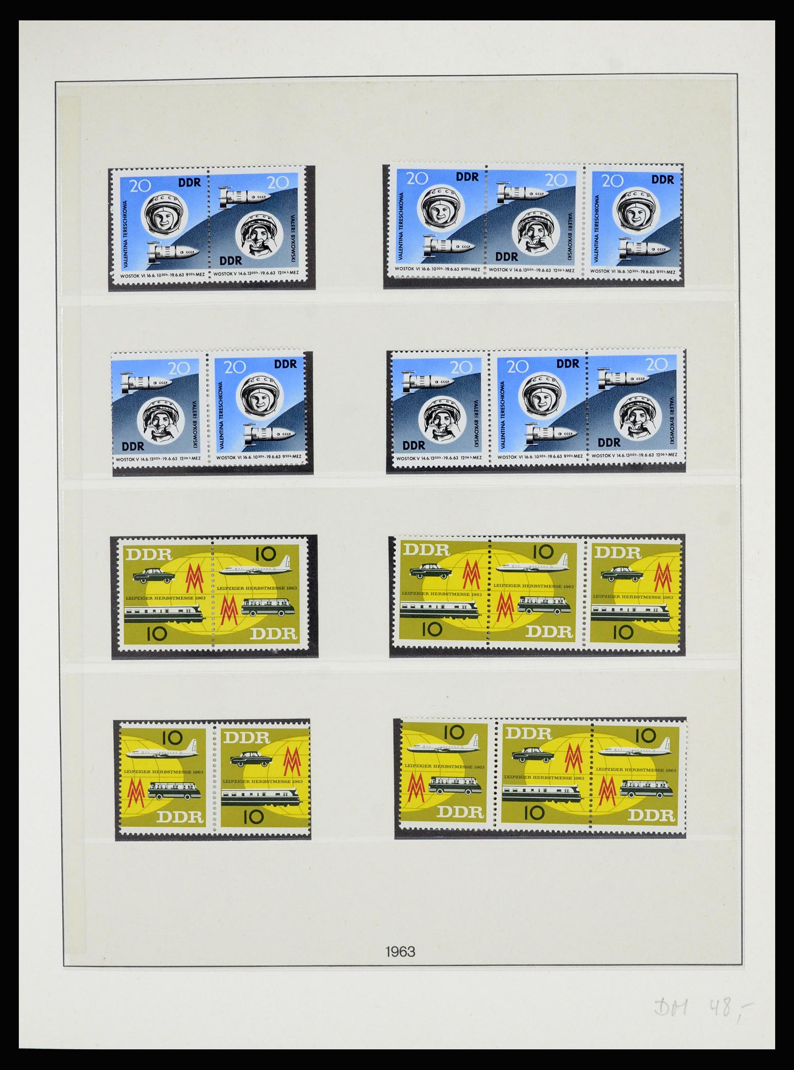 36879 020 - Stamp collection 36879 GDR combinations 1955-1981.