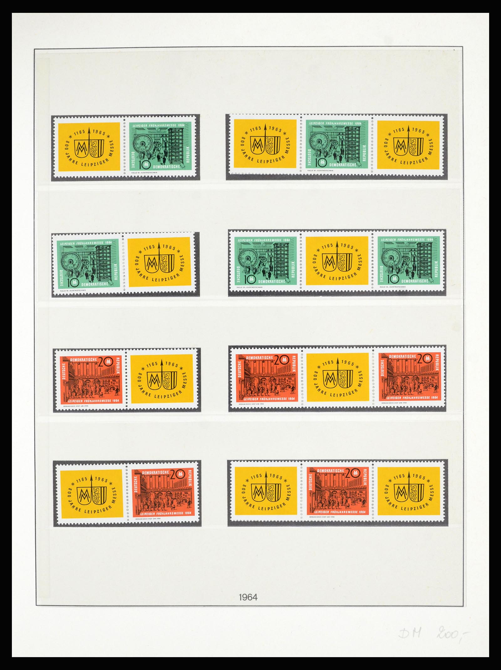 36879 024 - Postzegelverzameling 36879 DDR combinaties 1955-1981.