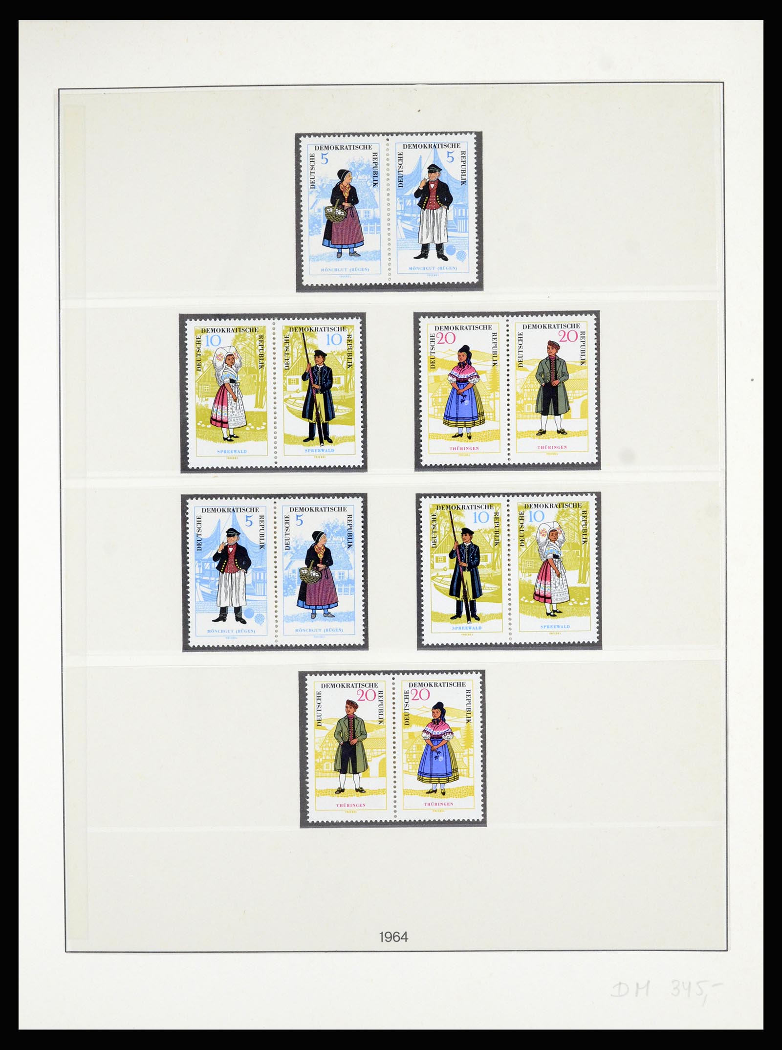 36879 030 - Postzegelverzameling 36879 DDR combinaties 1955-1981.