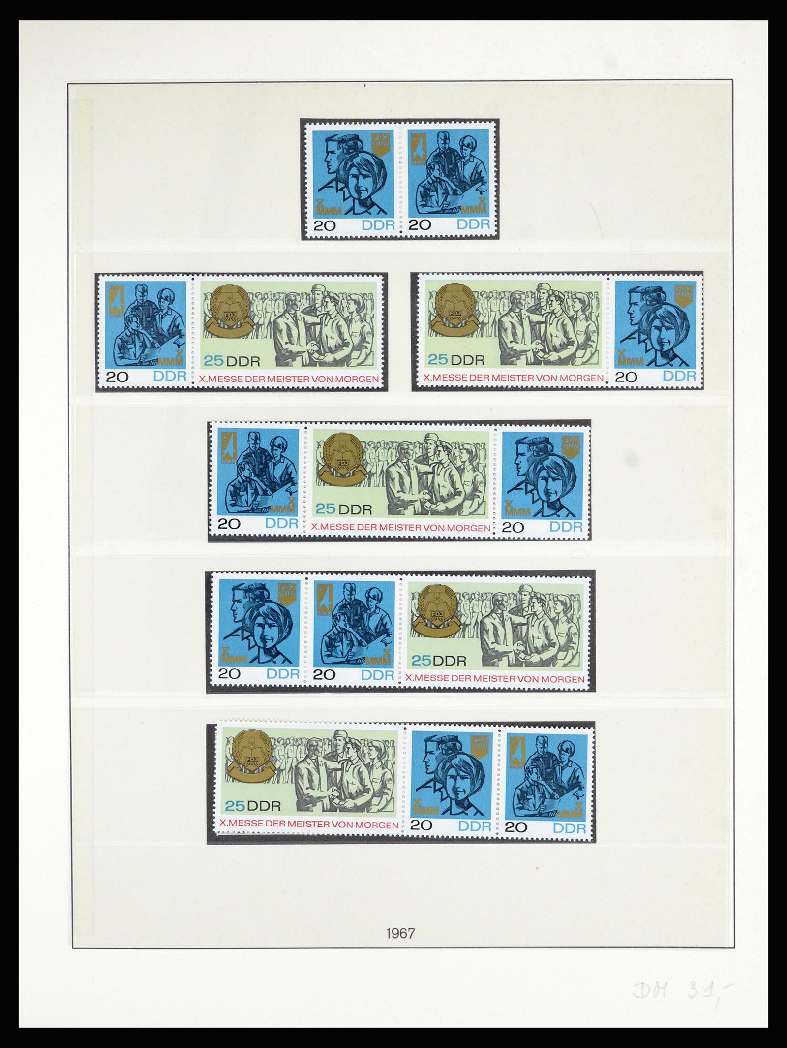 36879 038 - Stamp collection 36879 GDR combinations 1955-1981.