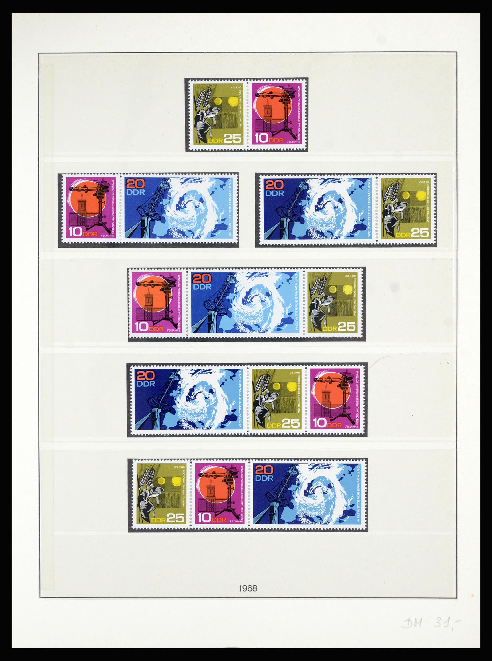 36879 040 - Stamp collection 36879 GDR combinations 1955-1981.
