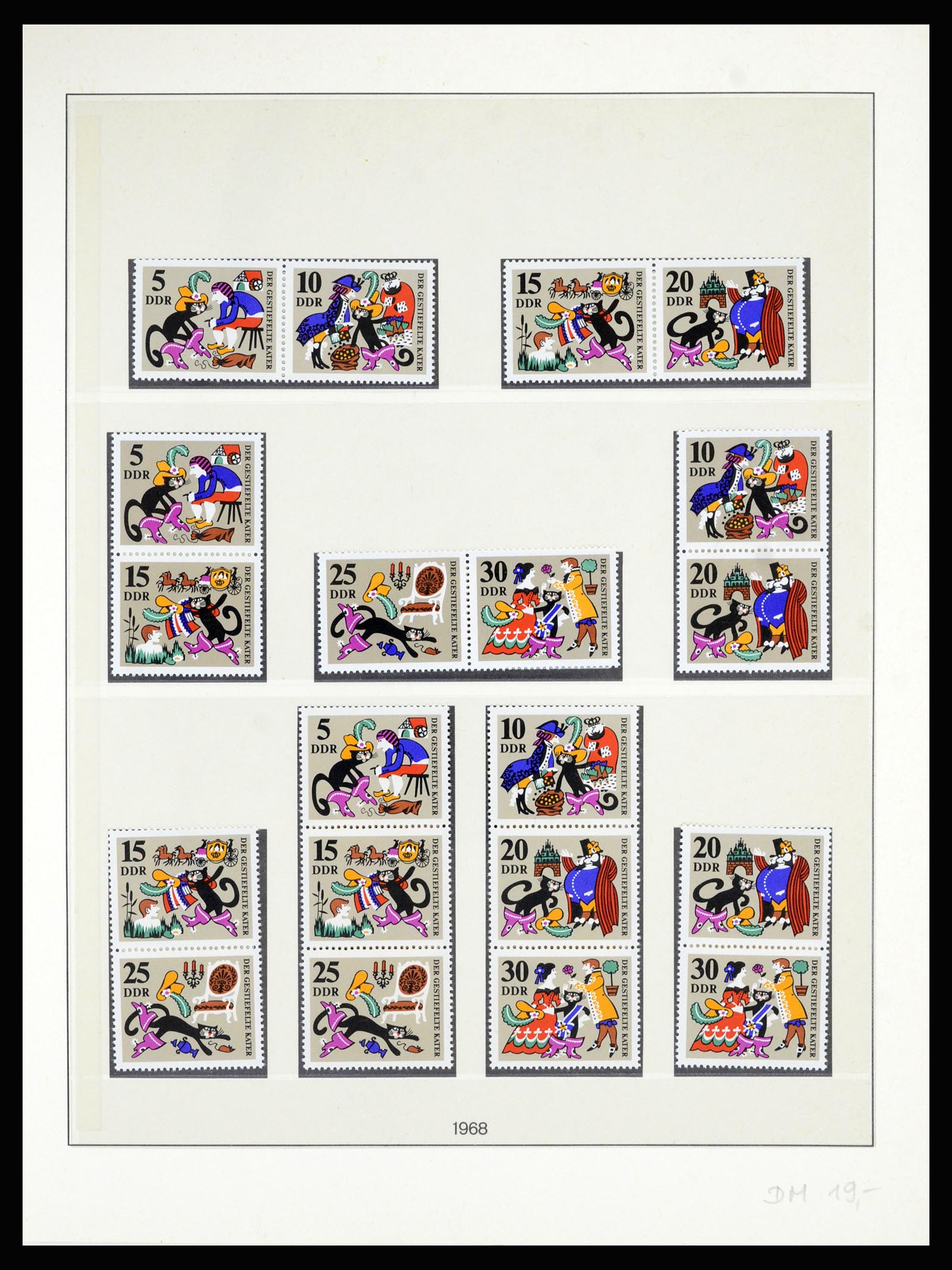 36879 042 - Stamp collection 36879 GDR combinations 1955-1981.