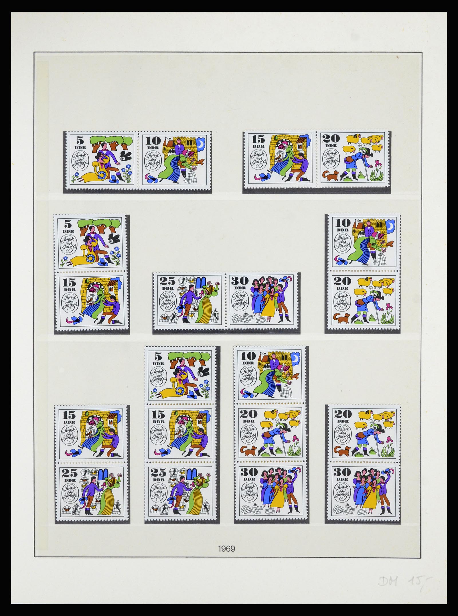 36879 043 - Postzegelverzameling 36879 DDR combinaties 1955-1981.