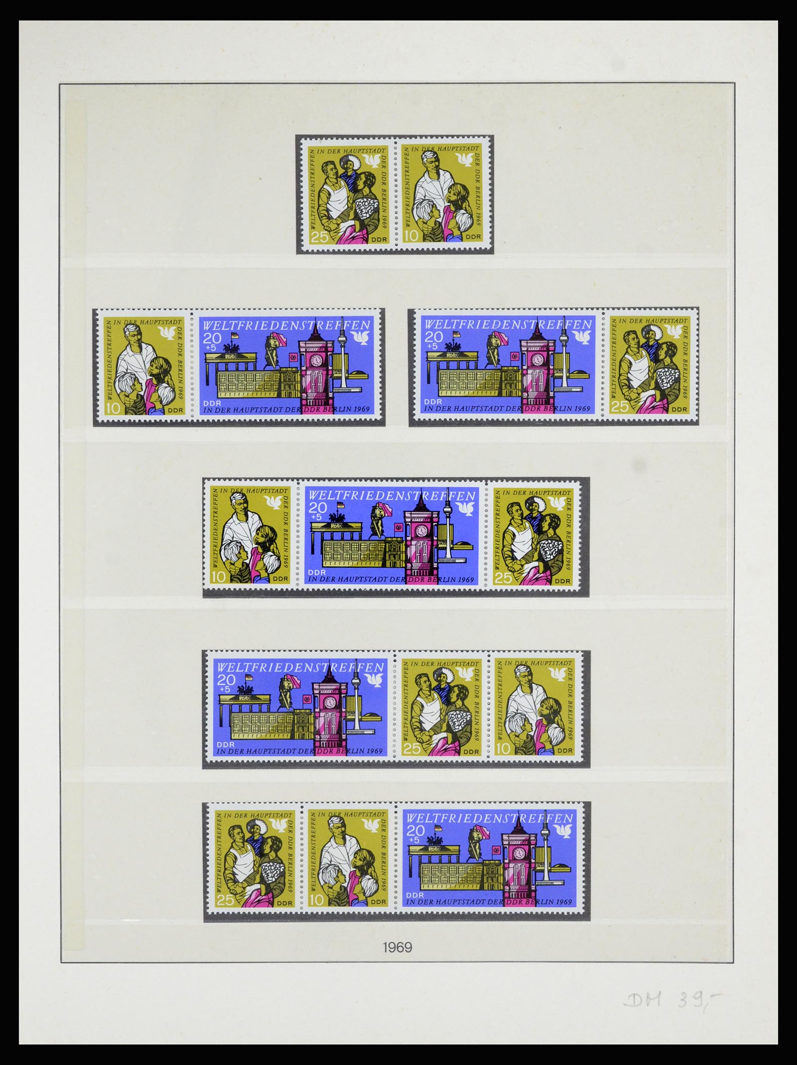 36879 044 - Postzegelverzameling 36879 DDR combinaties 1955-1981.
