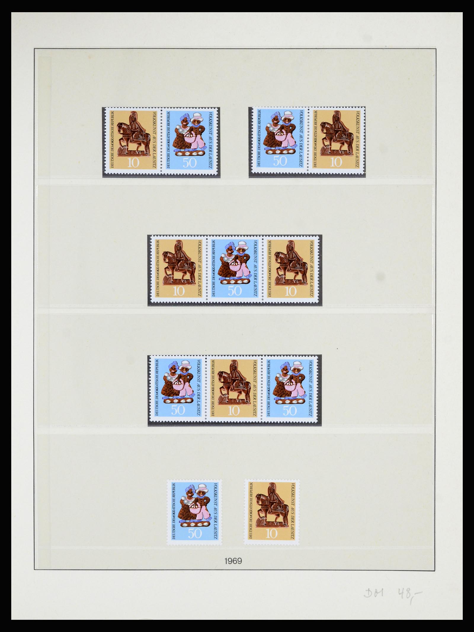 36879 045 - Postzegelverzameling 36879 DDR combinaties 1955-1981.
