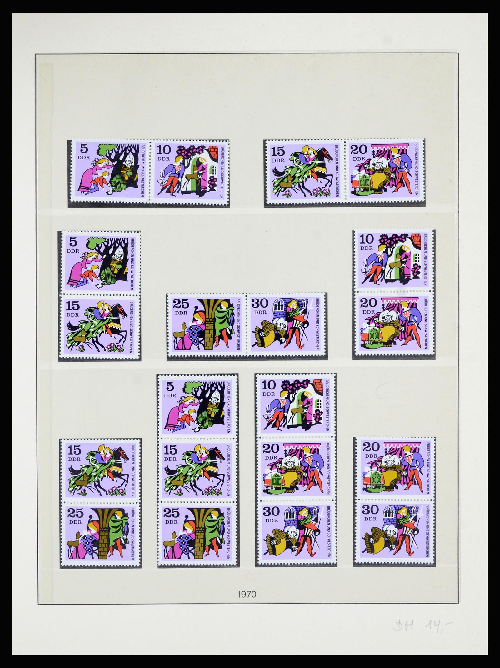36879 046 - Stamp collection 36879 GDR combinations 1955-1981.