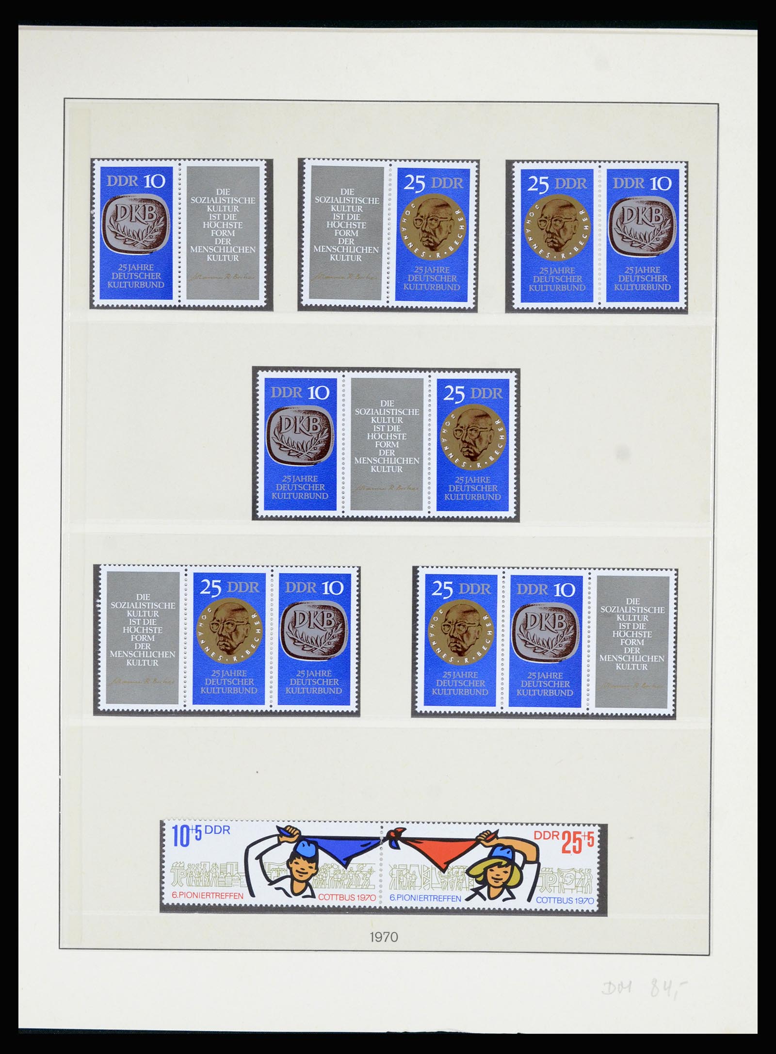 36879 049 - Postzegelverzameling 36879 DDR combinaties 1955-1981.