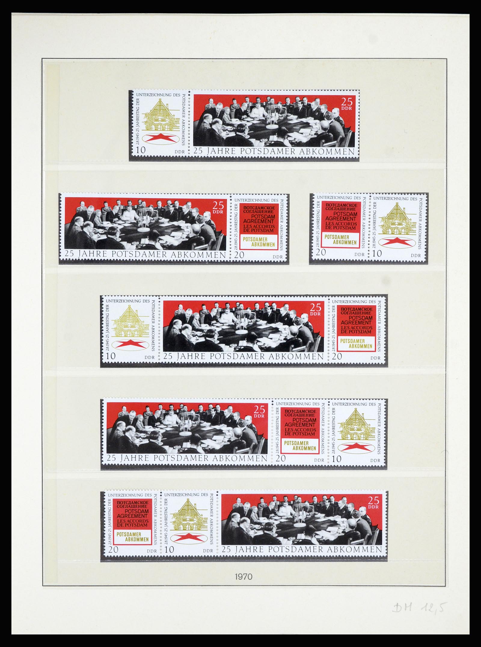 36879 050 - Postzegelverzameling 36879 DDR combinaties 1955-1981.