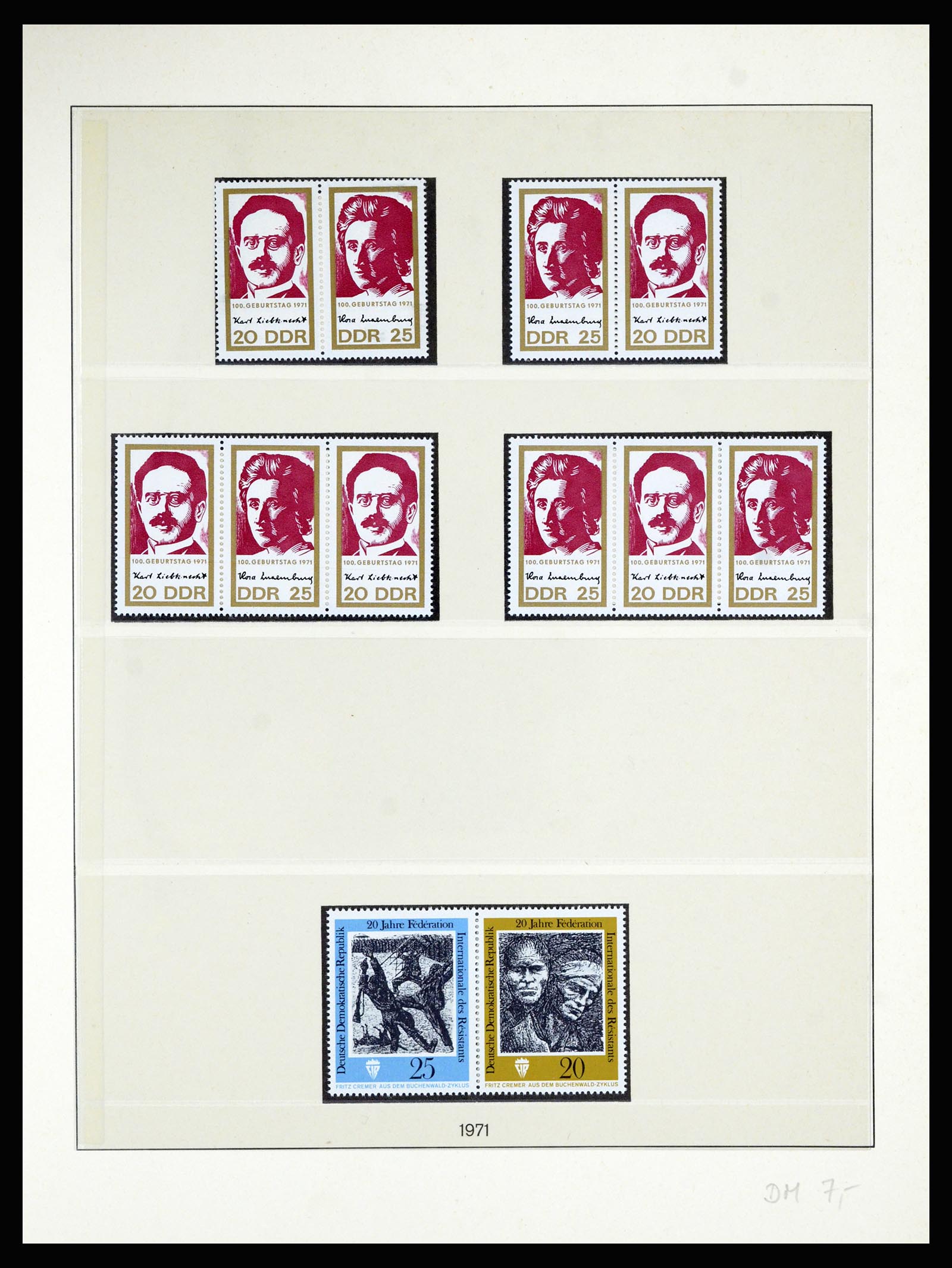 36879 053 - Postzegelverzameling 36879 DDR combinaties 1955-1981.