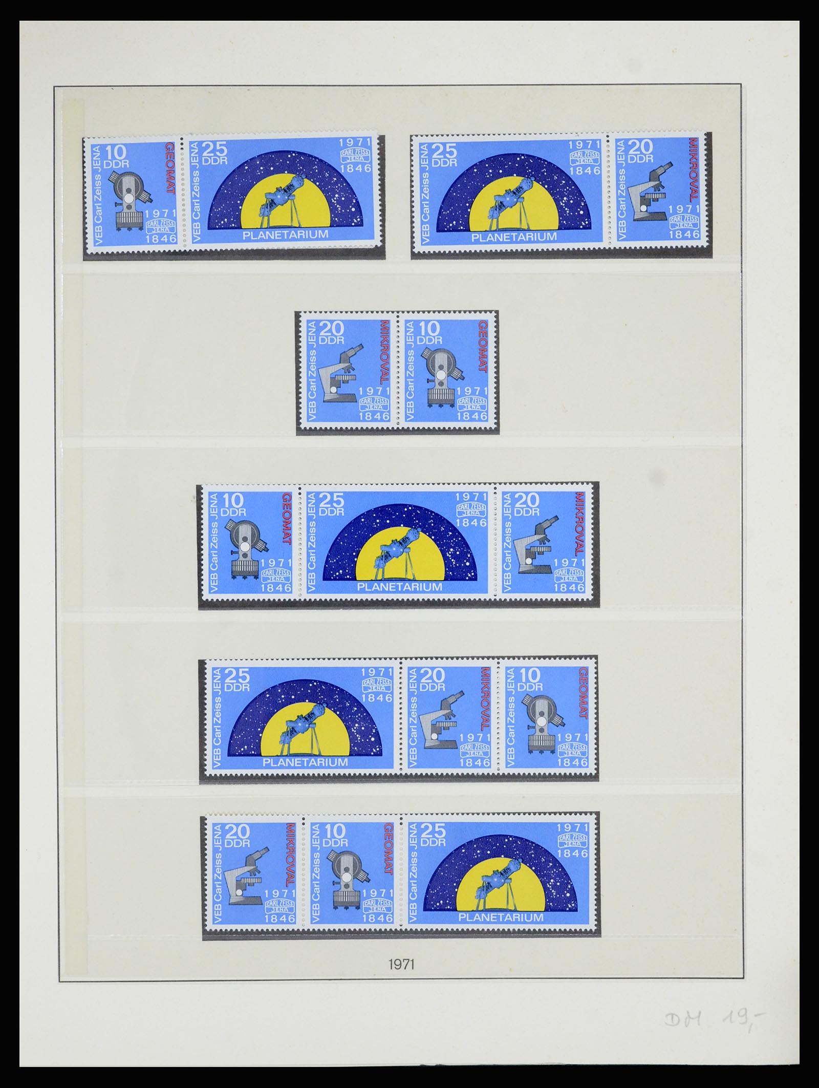 36879 055 - Postzegelverzameling 36879 DDR combinaties 1955-1981.