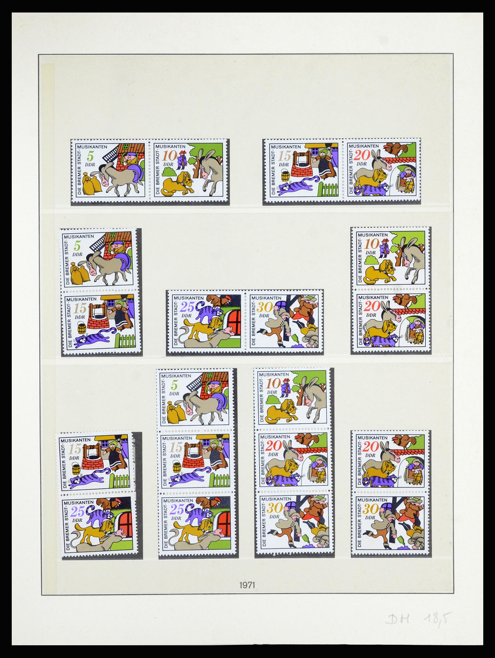36879 056 - Stamp collection 36879 GDR combinations 1955-1981.
