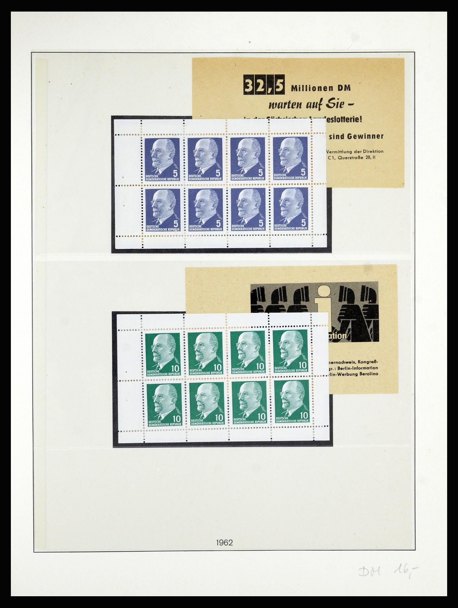36879 059 - Postzegelverzameling 36879 DDR combinaties 1955-1981.