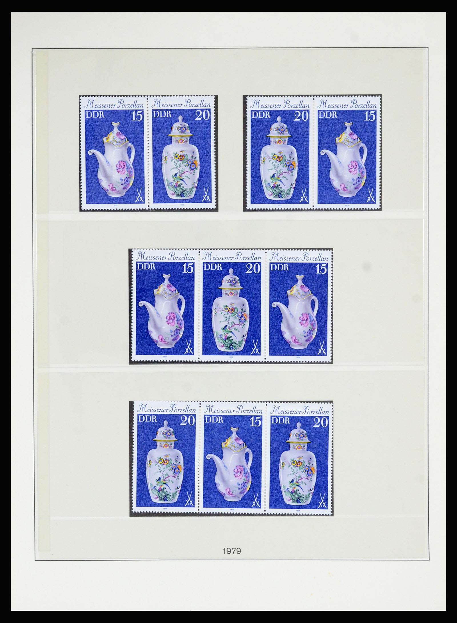 36879 101 - Postzegelverzameling 36879 DDR combinaties 1955-1981.