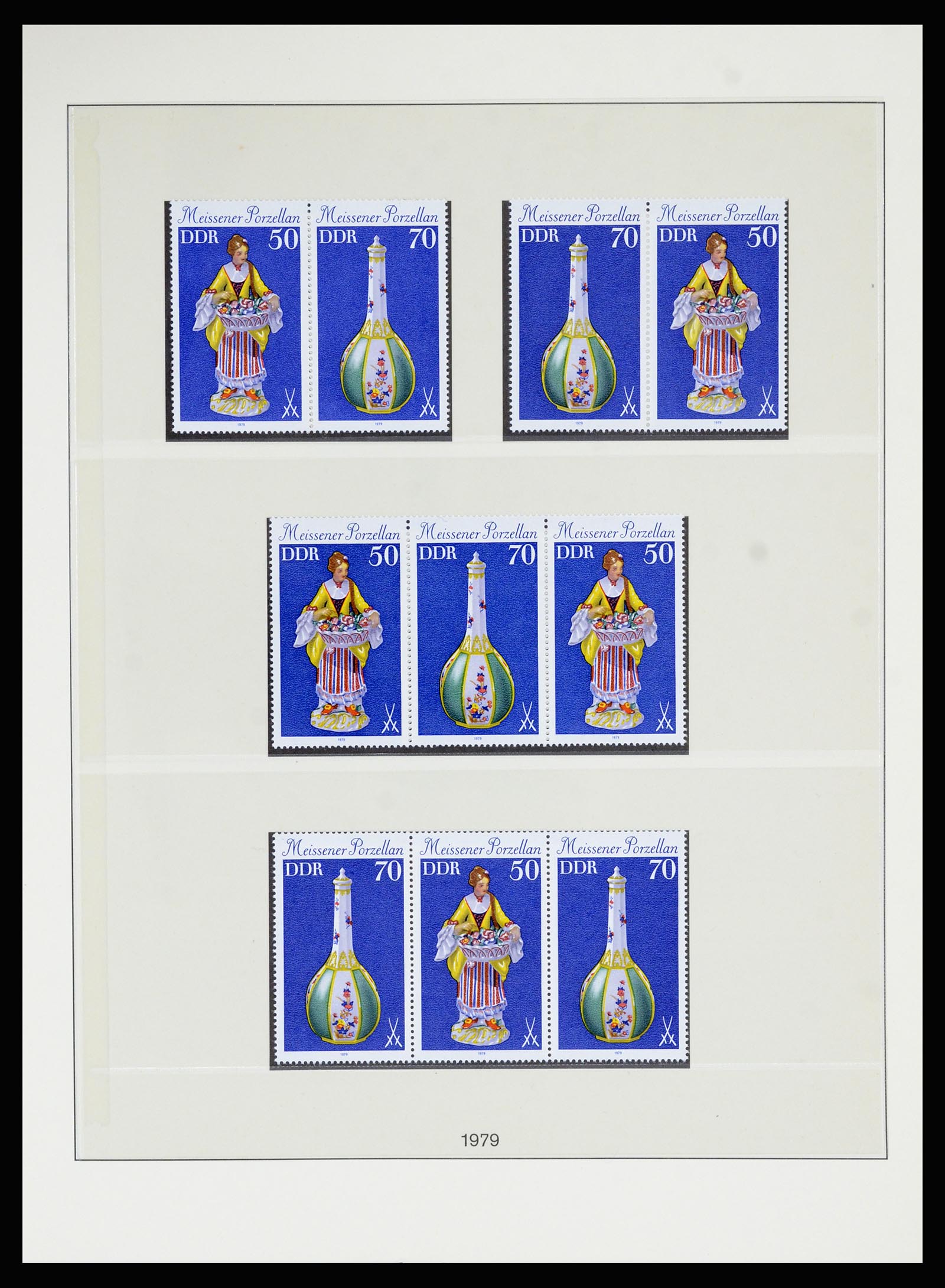 36879 105 - Postzegelverzameling 36879 DDR combinaties 1955-1981.