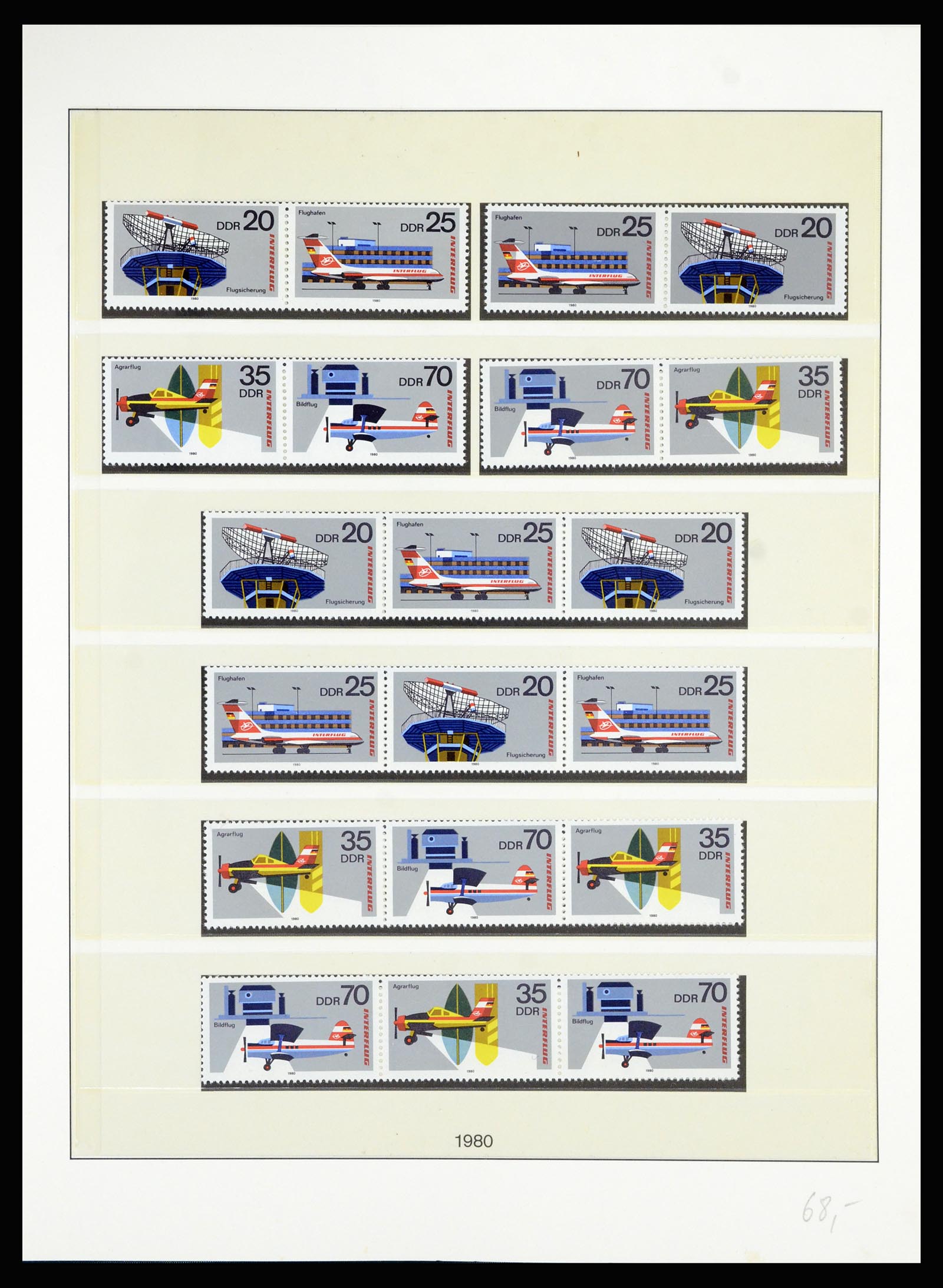 36879 108 - Postzegelverzameling 36879 DDR combinaties 1955-1981.