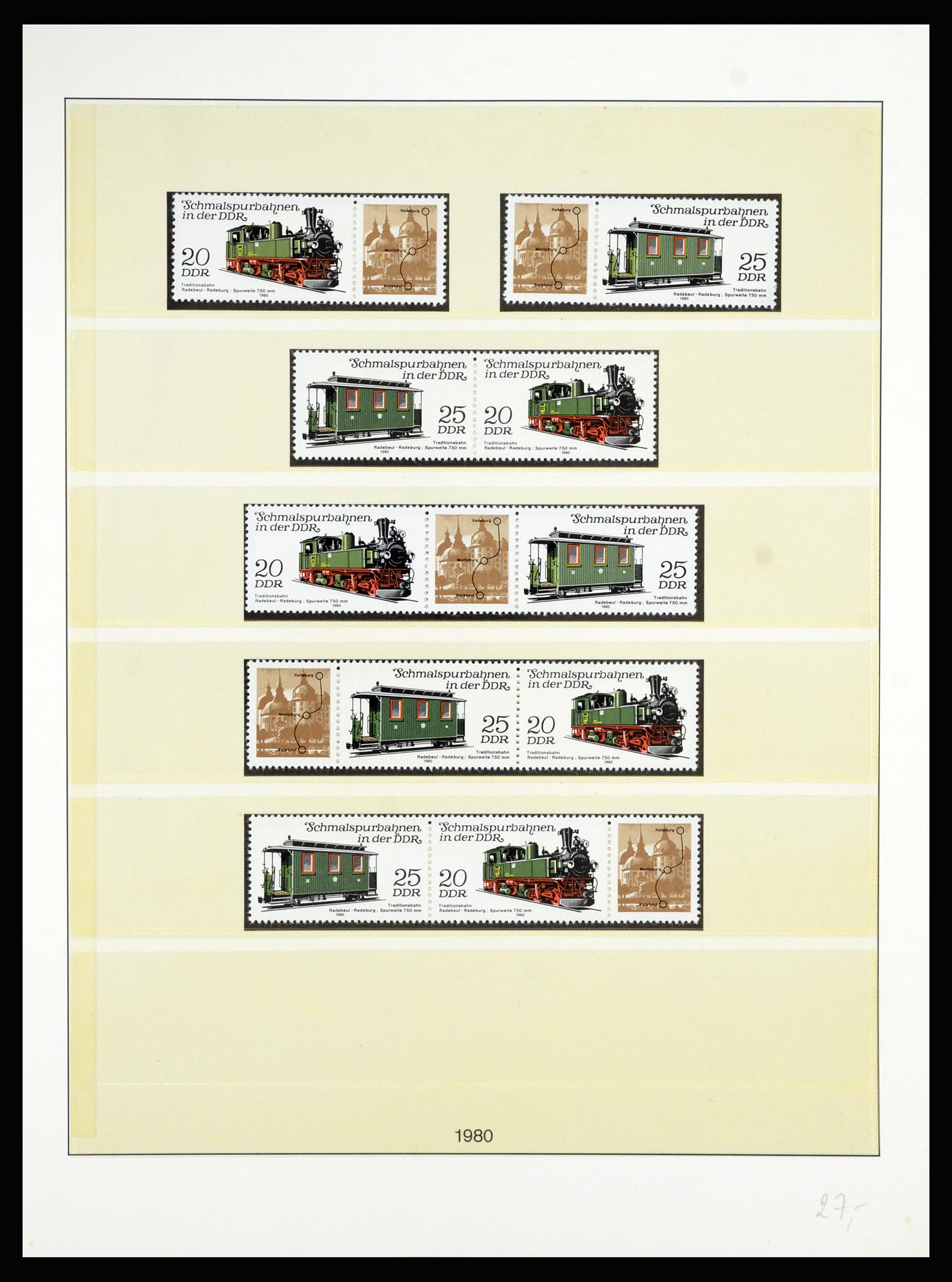 36879 115 - Stamp collection 36879 GDR combinations 1955-1981.