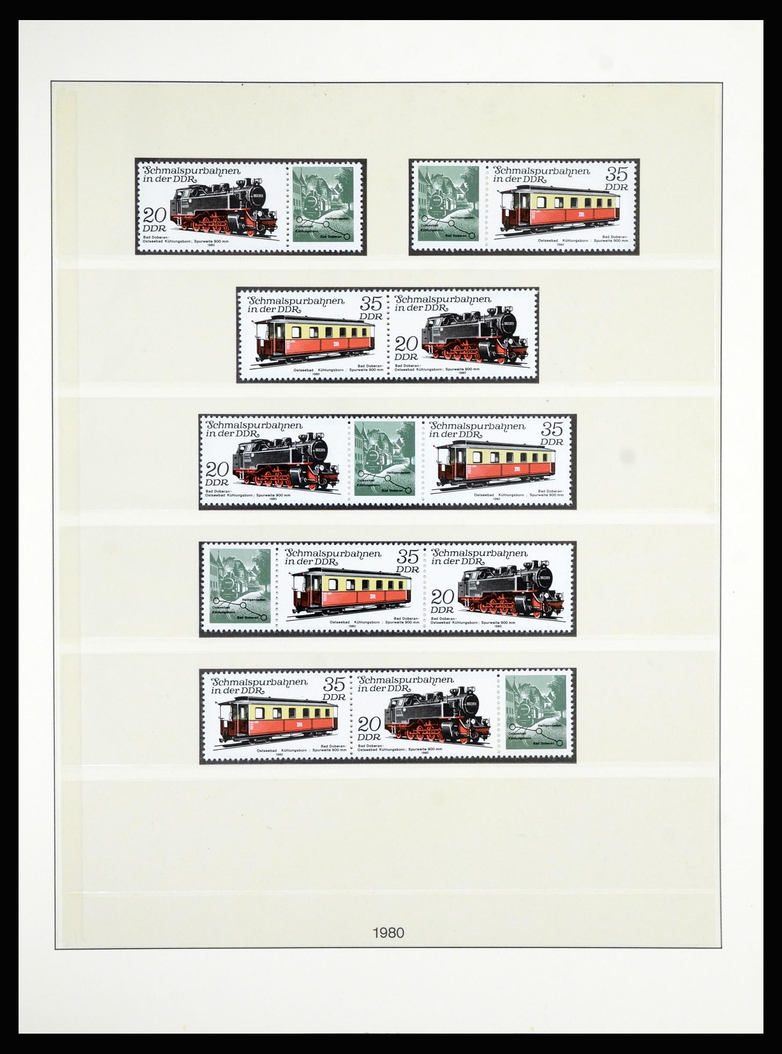 36879 116 - Postzegelverzameling 36879 DDR combinaties 1955-1981.