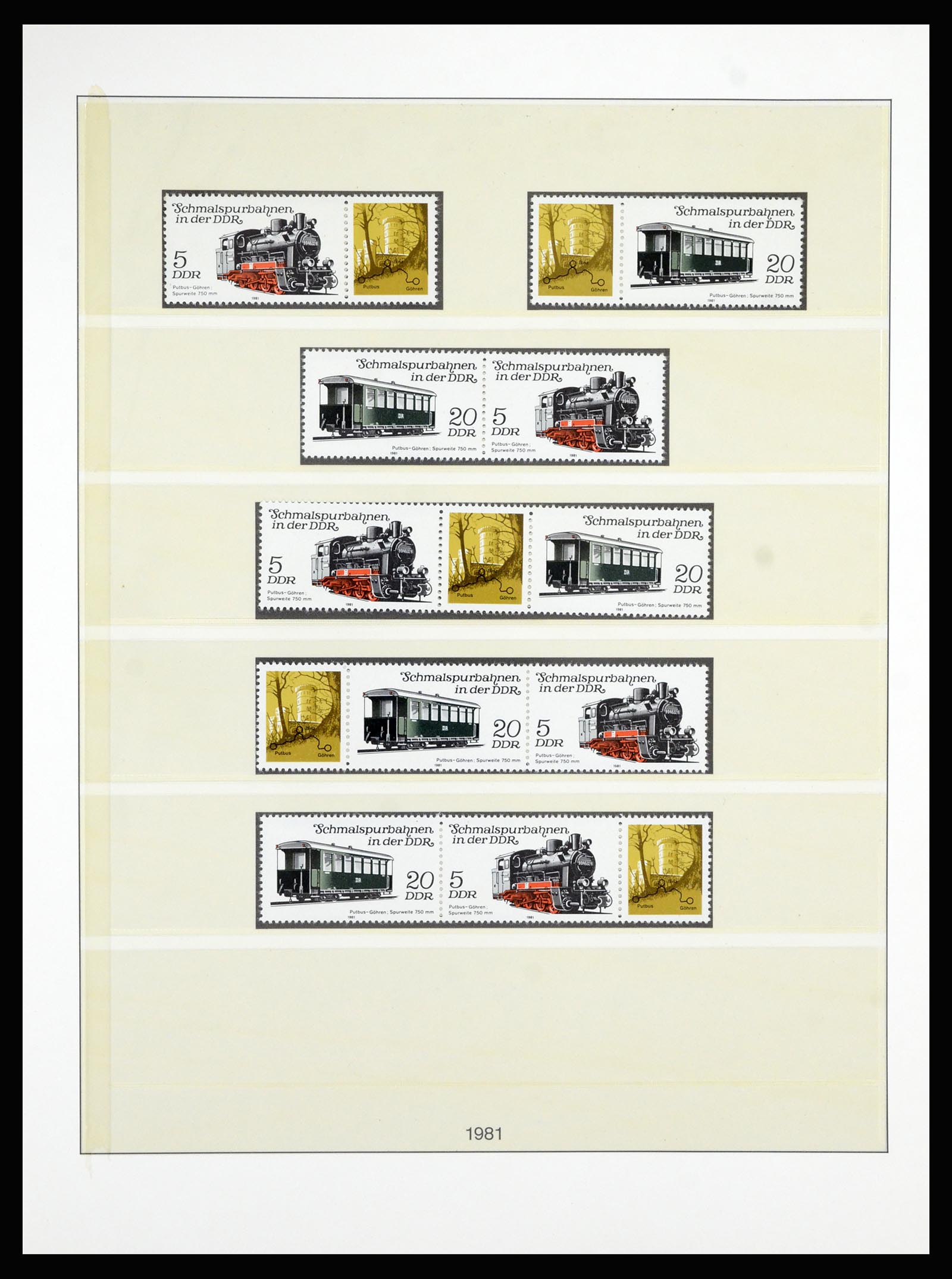 36879 120 - Stamp collection 36879 GDR combinations 1955-1981.