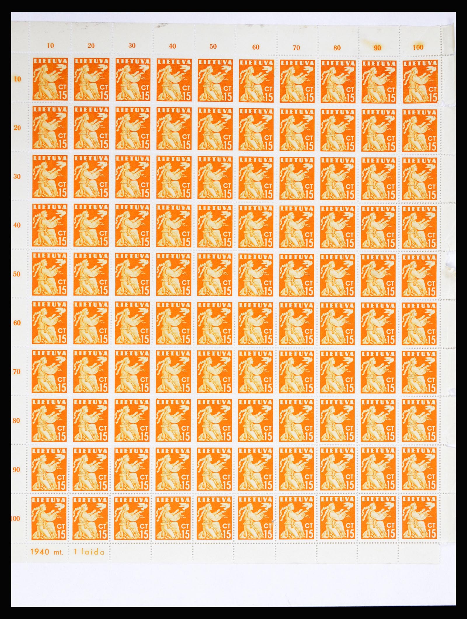36881 053 - Stamp collection 36881 Baltic States 1919-1940.