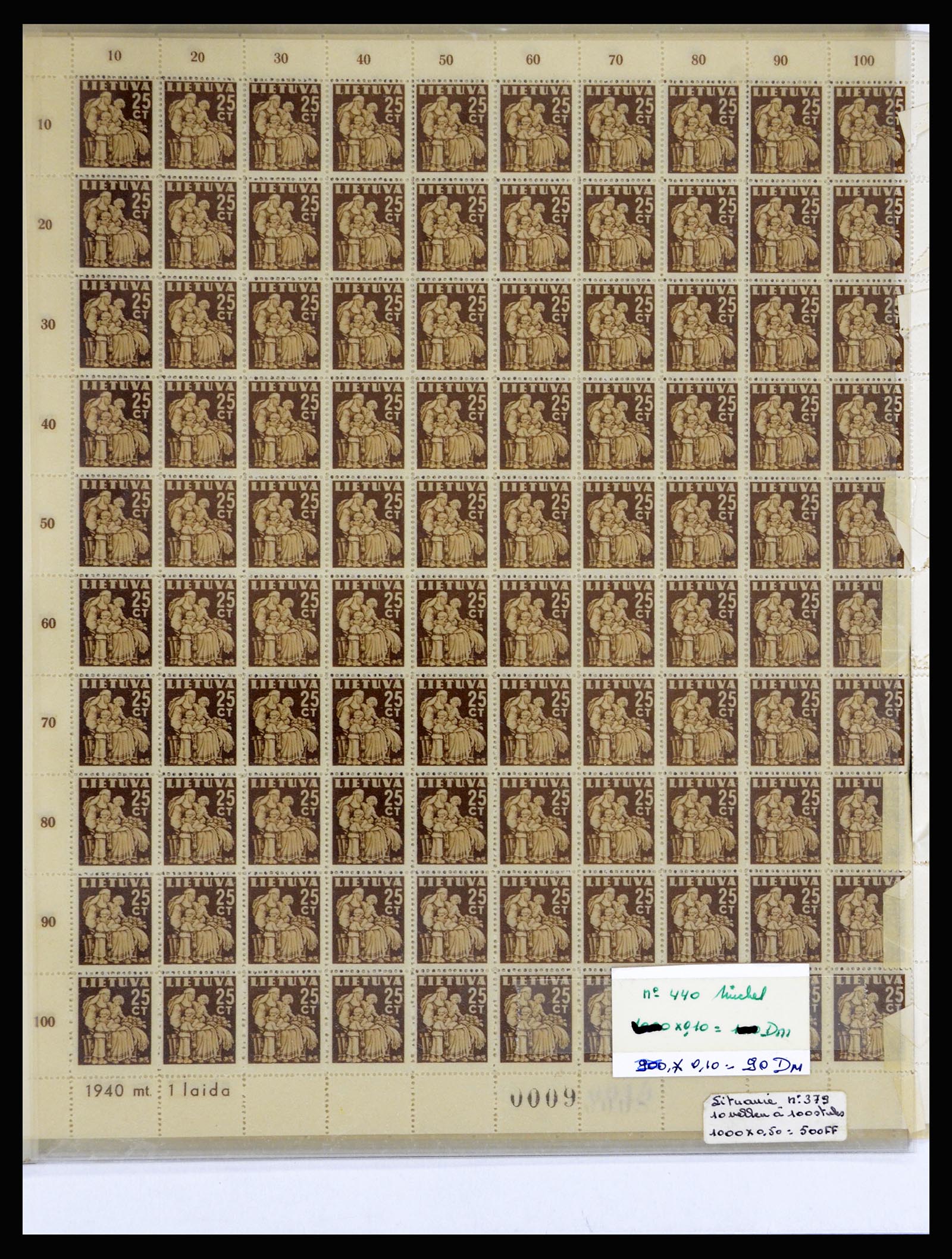 36881 054 - Stamp collection 36881 Baltic States 1919-1940.