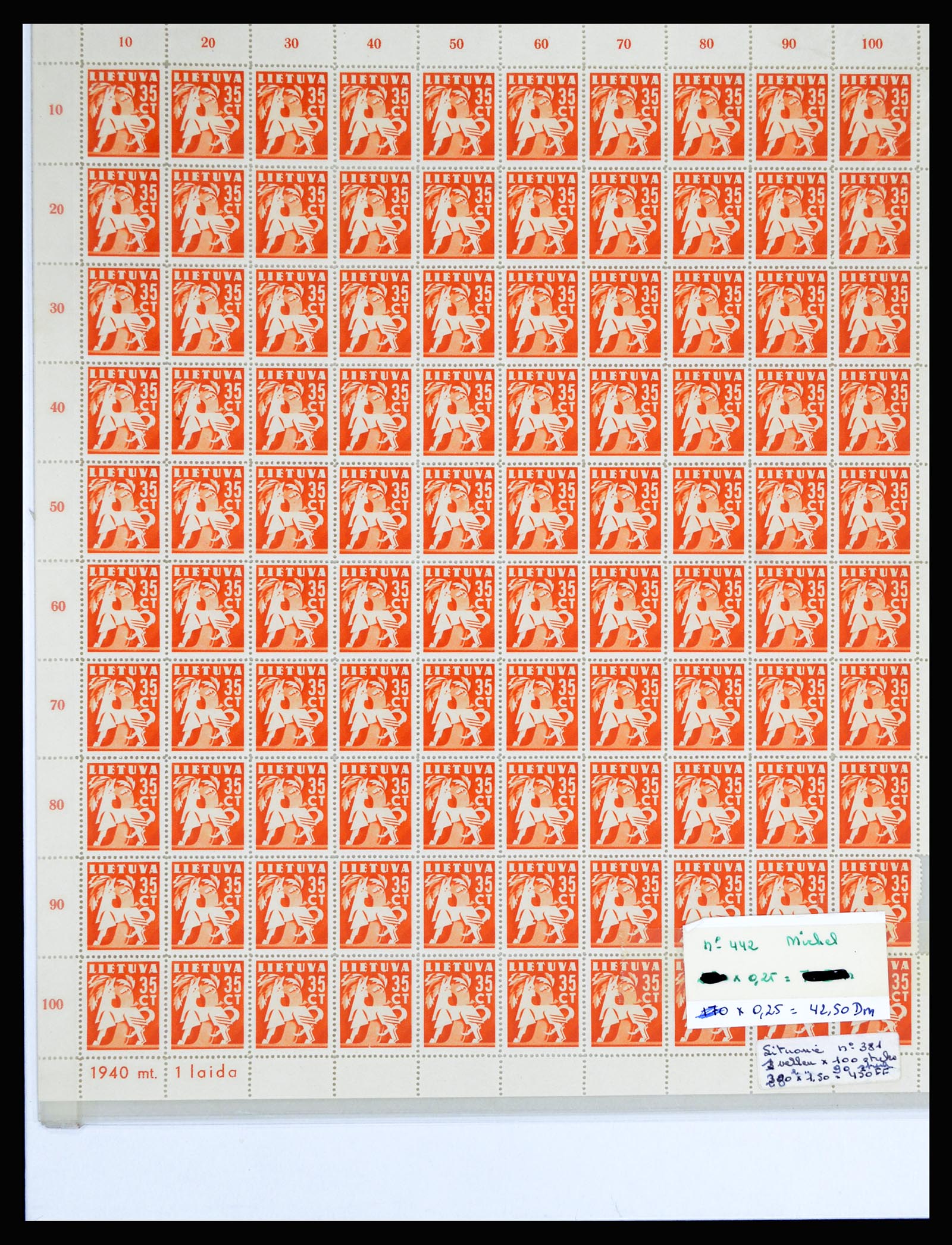 36881 060 - Stamp collection 36881 Baltic States 1919-1940.