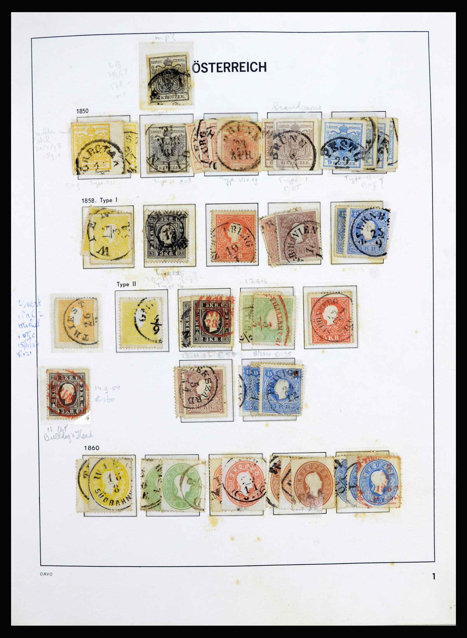 36885 001 - Stamp collection 36885 Austria 1850-2001.