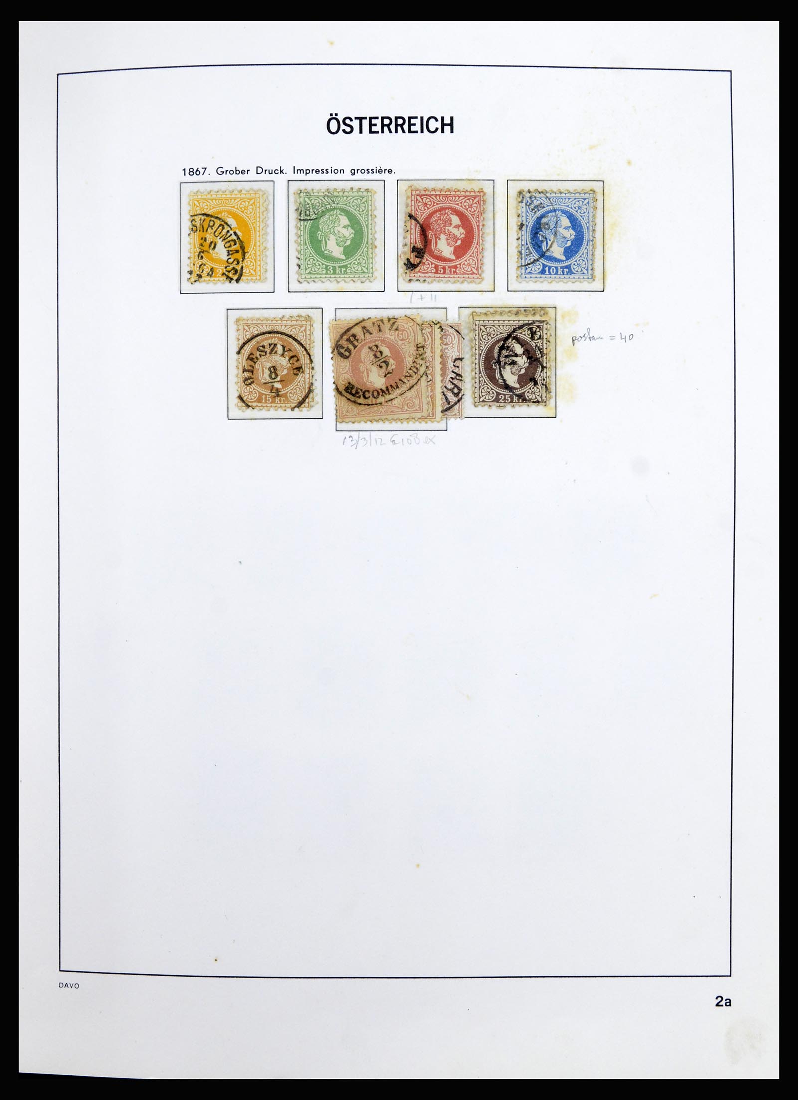 36885 003 - Postzegelverzameling 36885 Oostenrijk 1850-2001.
