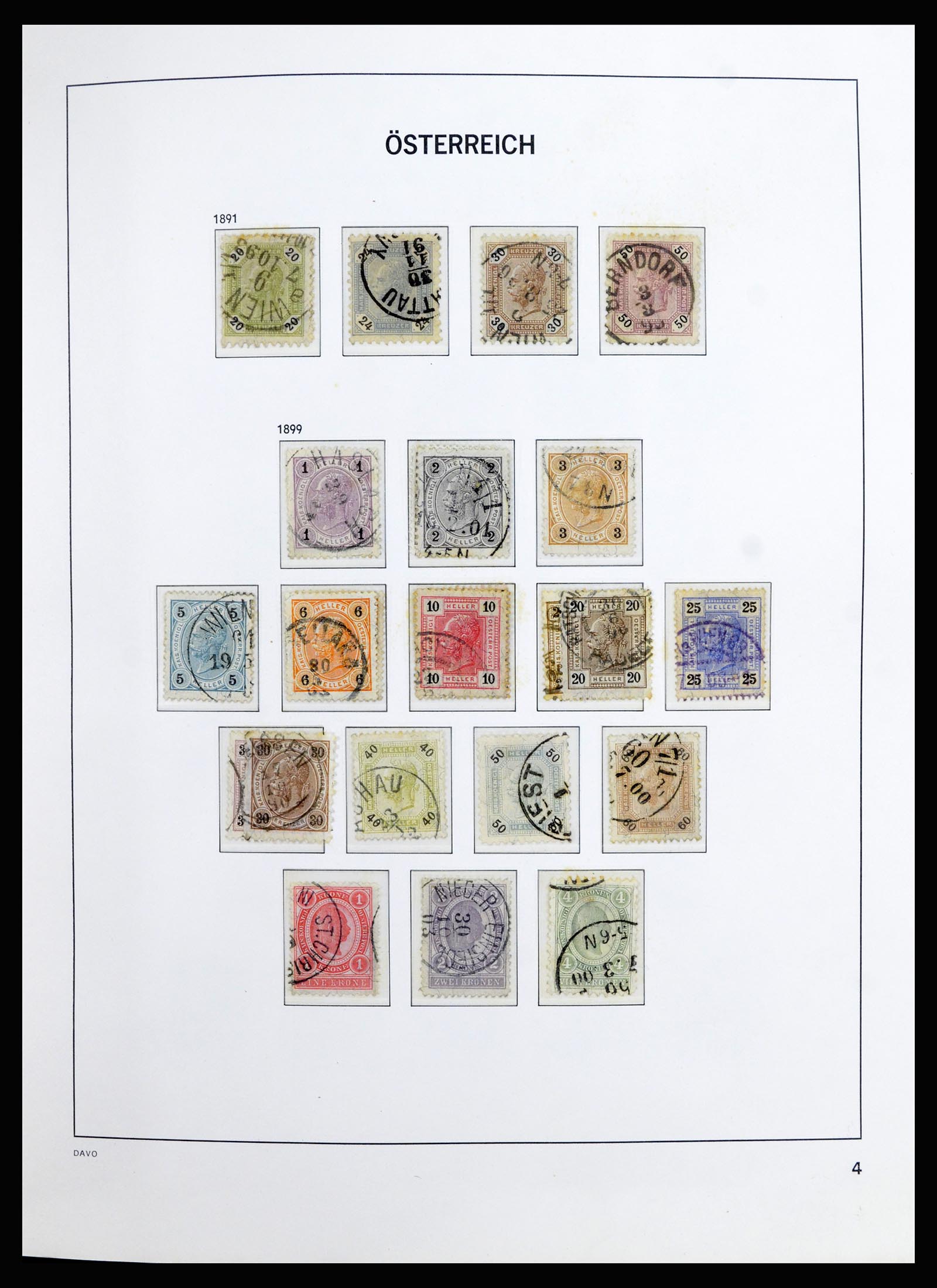 36885 005 - Postzegelverzameling 36885 Oostenrijk 1850-2001.
