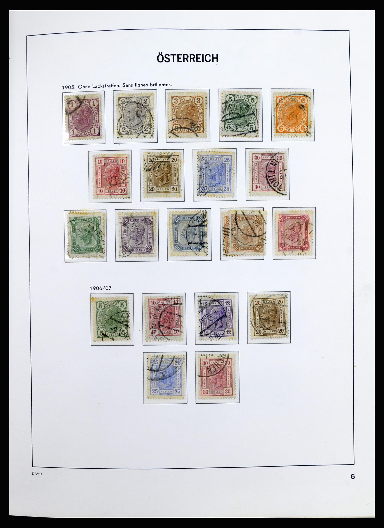 36885 007 - Postzegelverzameling 36885 Oostenrijk 1850-2001.