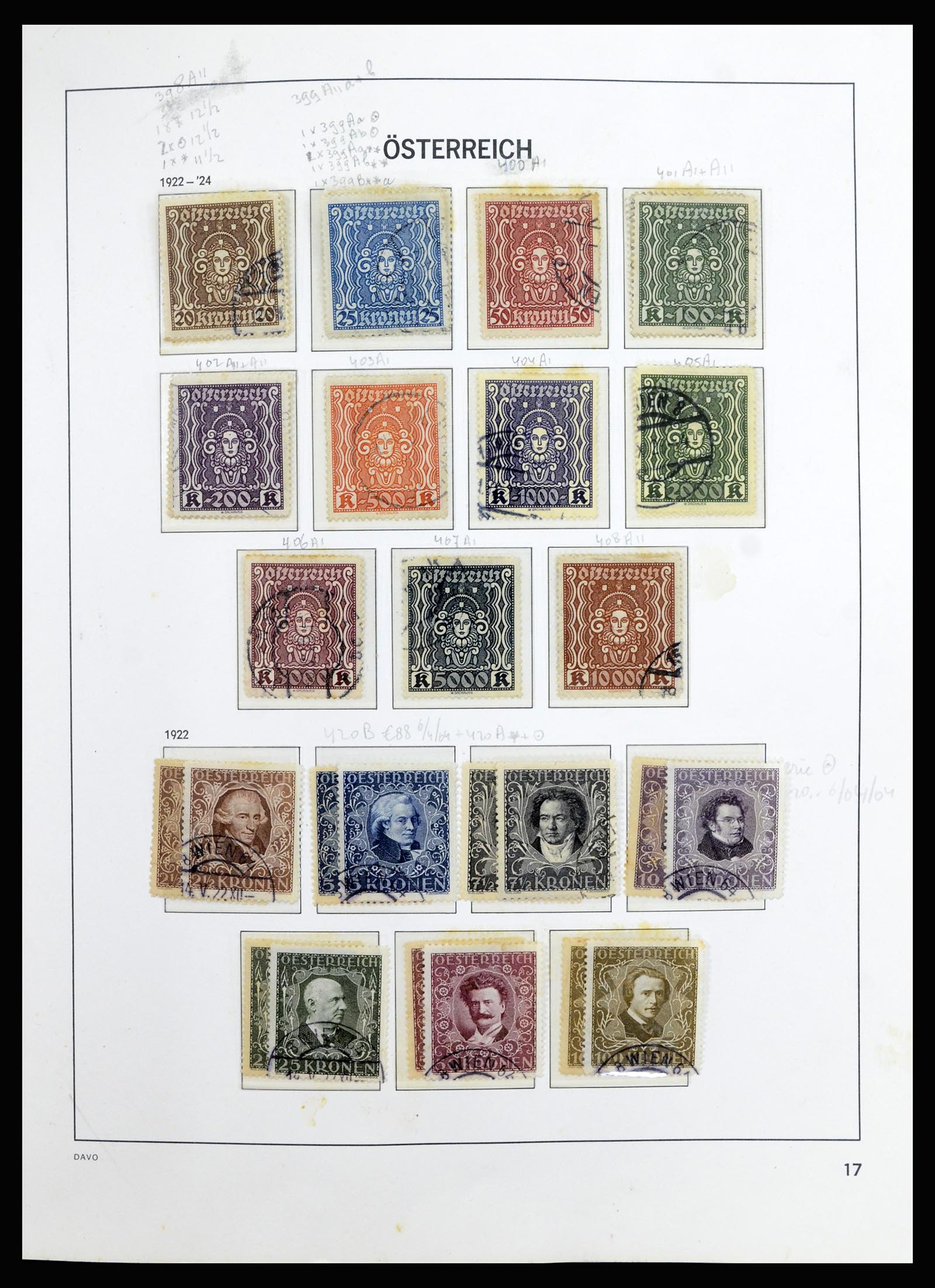 36885 020 - Postzegelverzameling 36885 Oostenrijk 1850-2001.