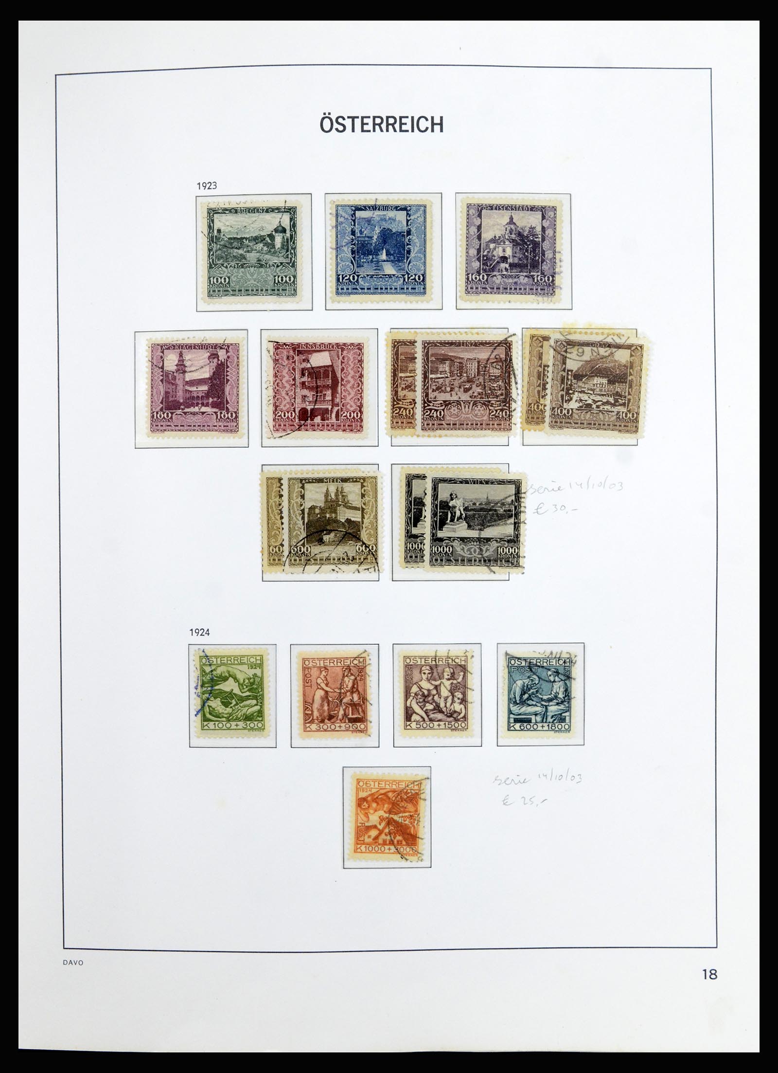 36885 021 - Postzegelverzameling 36885 Oostenrijk 1850-2001.
