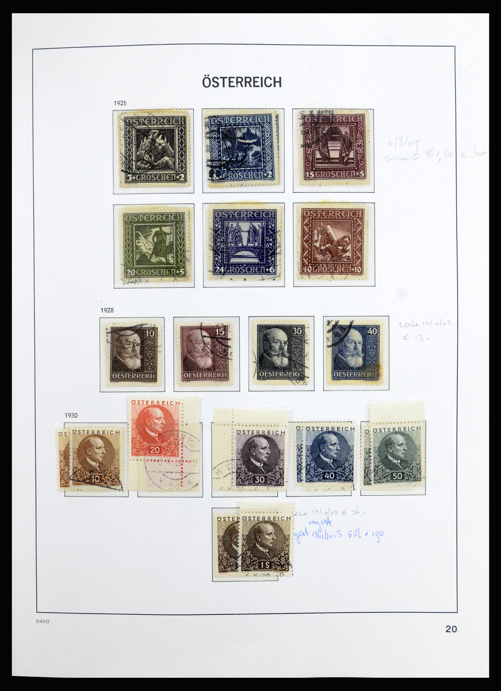 36885 023 - Postzegelverzameling 36885 Oostenrijk 1850-2001.