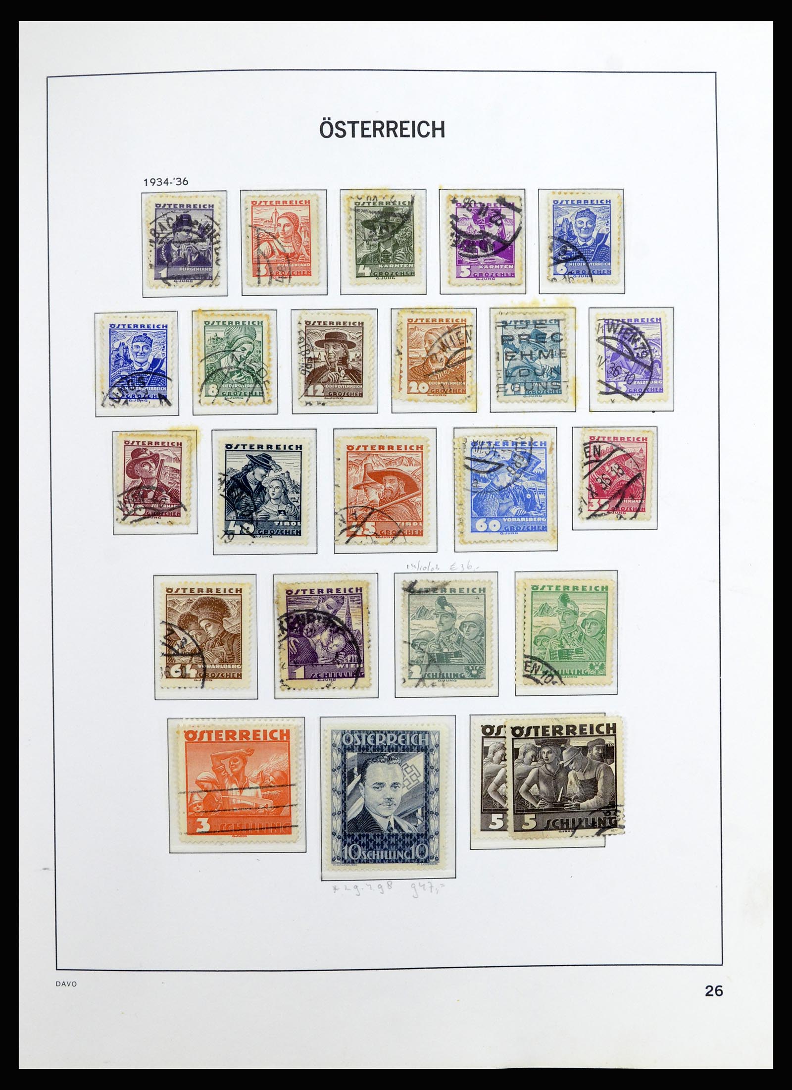 36885 029 - Postzegelverzameling 36885 Oostenrijk 1850-2001.