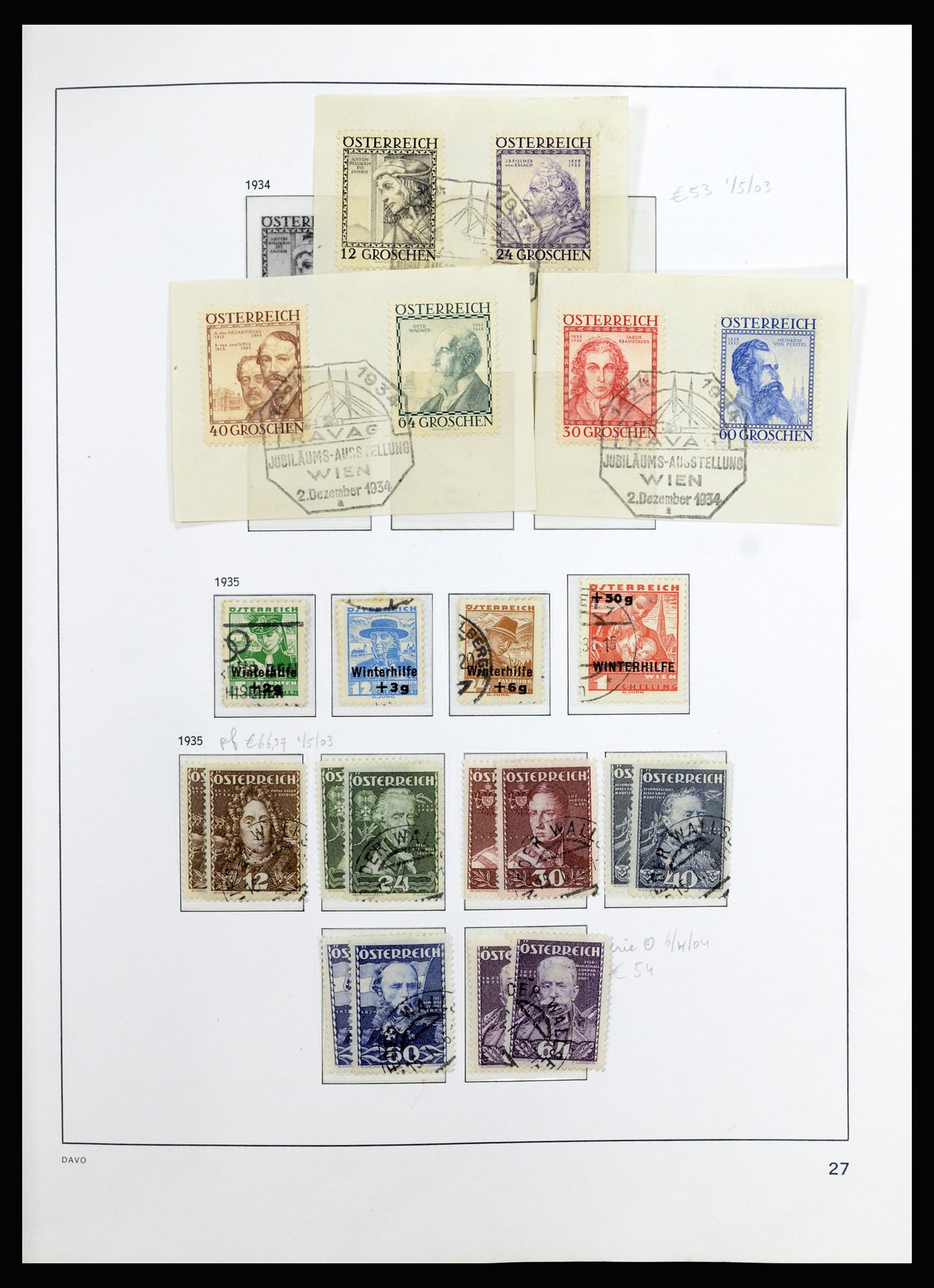 36885 030 - Stamp collection 36885 Austria 1850-2001.