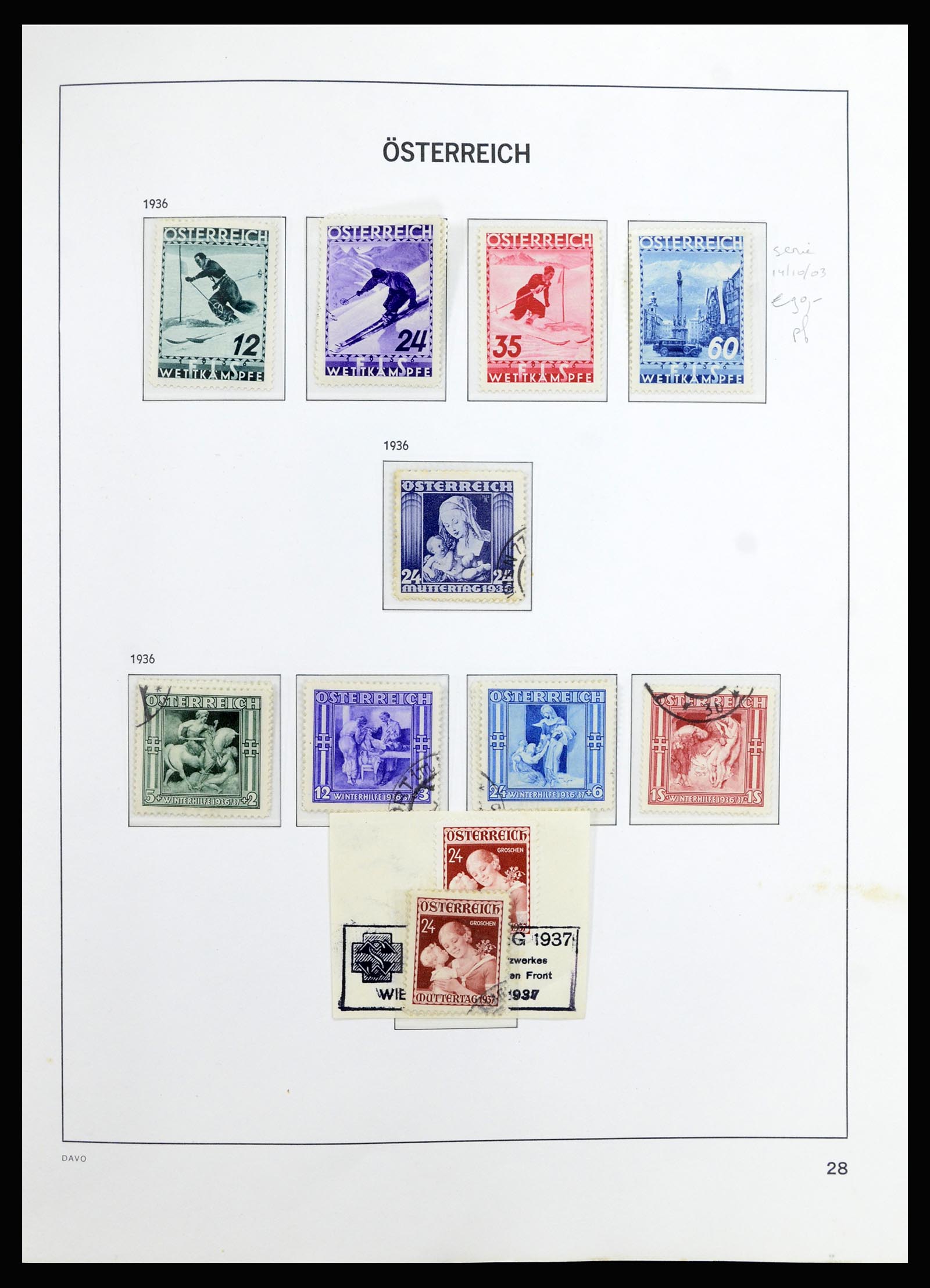 36885 031 - Postzegelverzameling 36885 Oostenrijk 1850-2001.