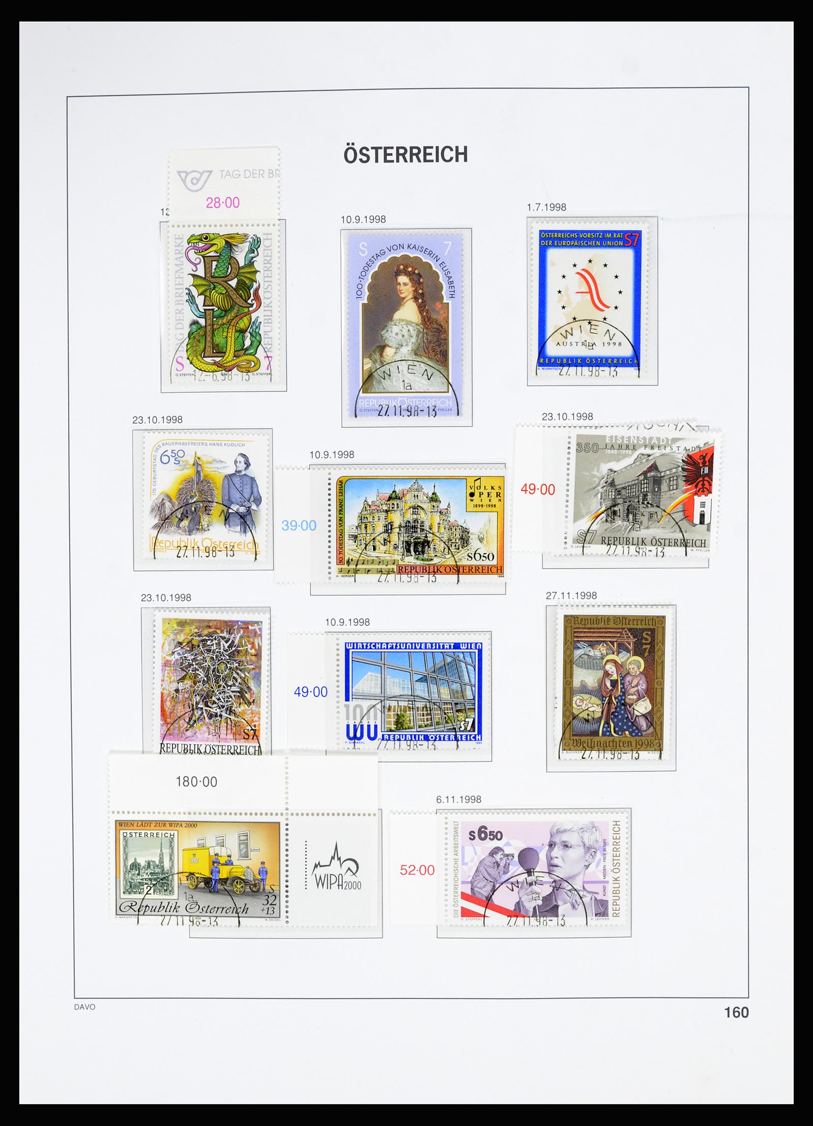 36885 225 - Stamp collection 36885 Austria 1850-2001.