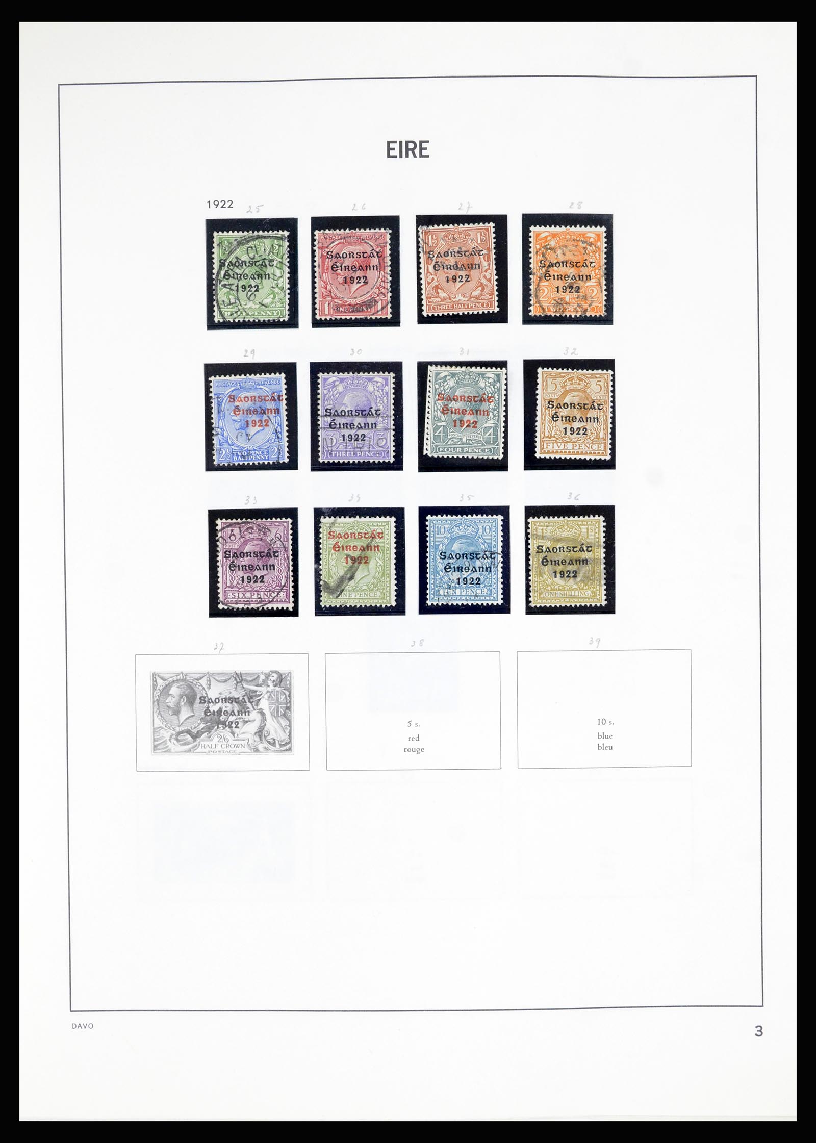 36889 003 - Postzegelverzameling 36889 Ierland en Kanaaleilanden 1922-1980.