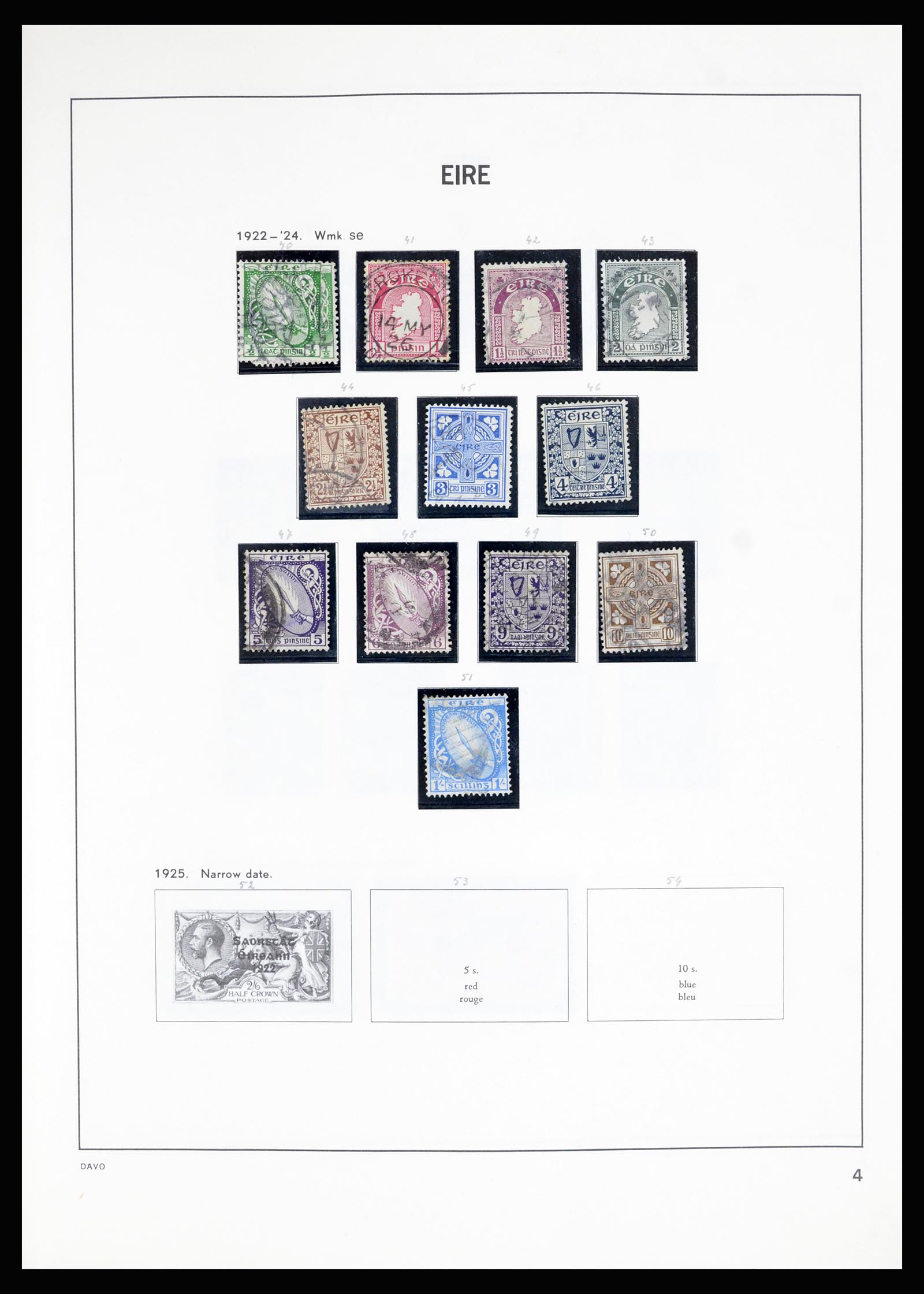 36889 004 - Postzegelverzameling 36889 Ierland en Kanaaleilanden 1922-1980.