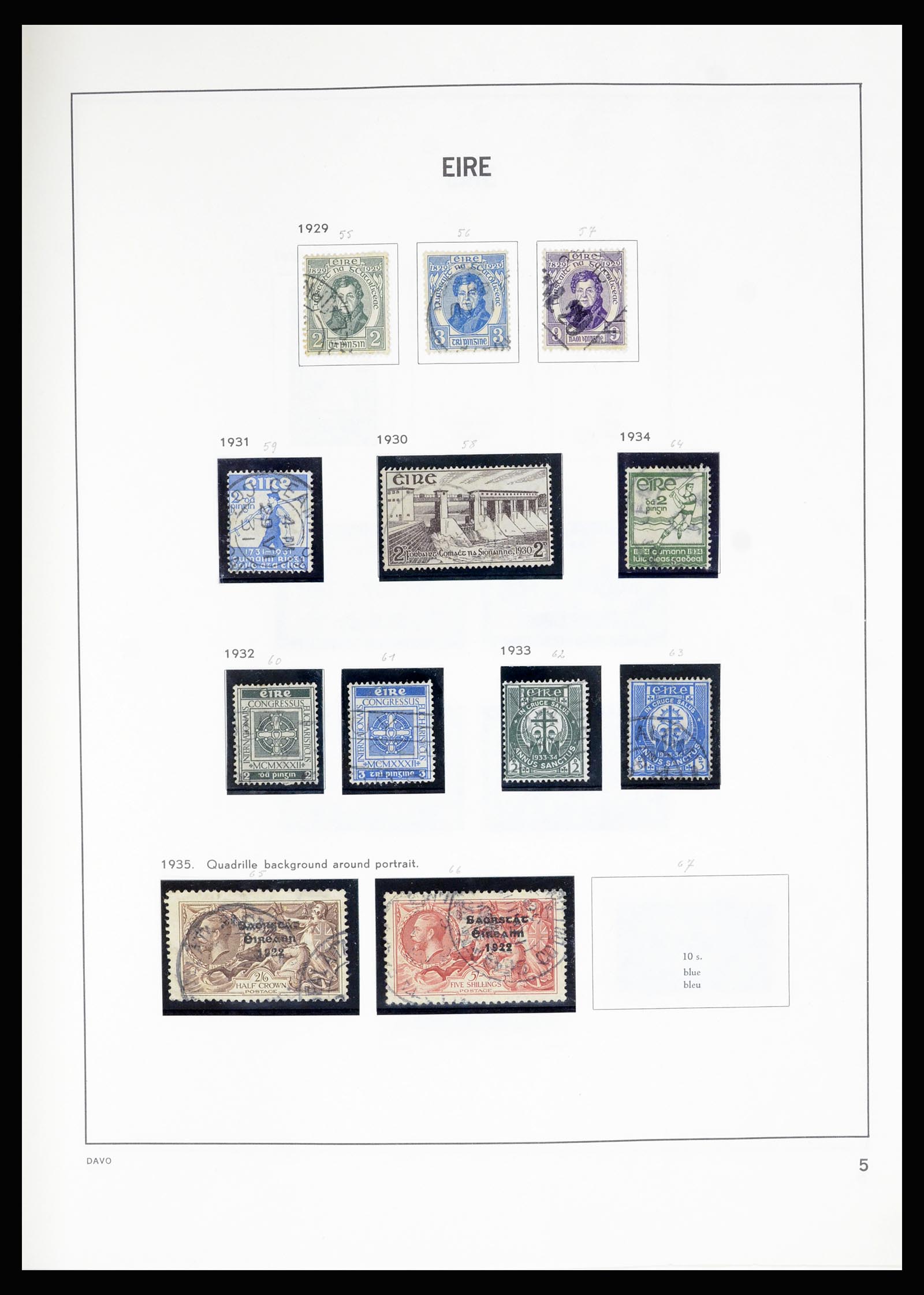 36889 005 - Postzegelverzameling 36889 Ierland en Kanaaleilanden 1922-1980.