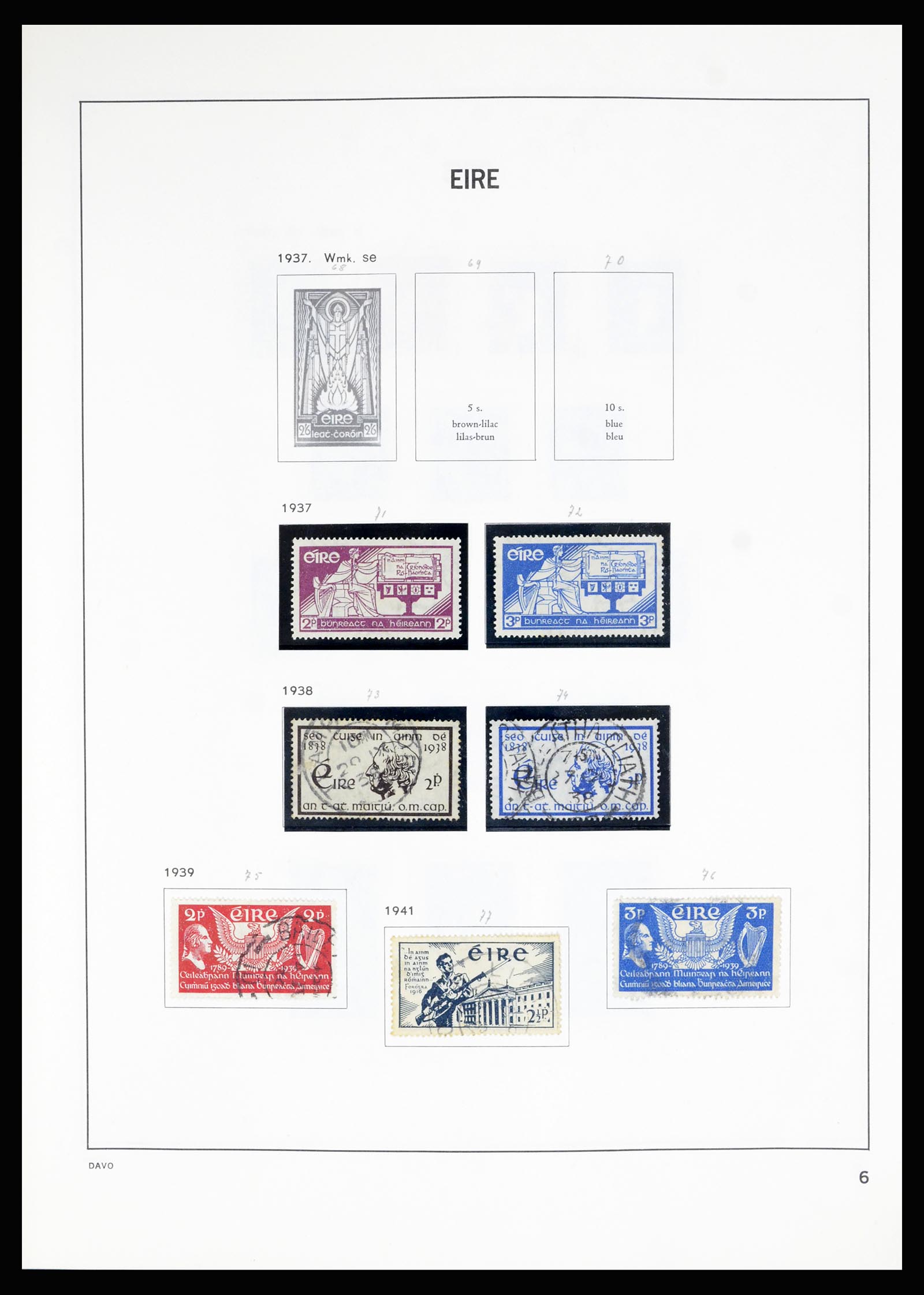 36889 006 - Postzegelverzameling 36889 Ierland en Kanaaleilanden 1922-1980.